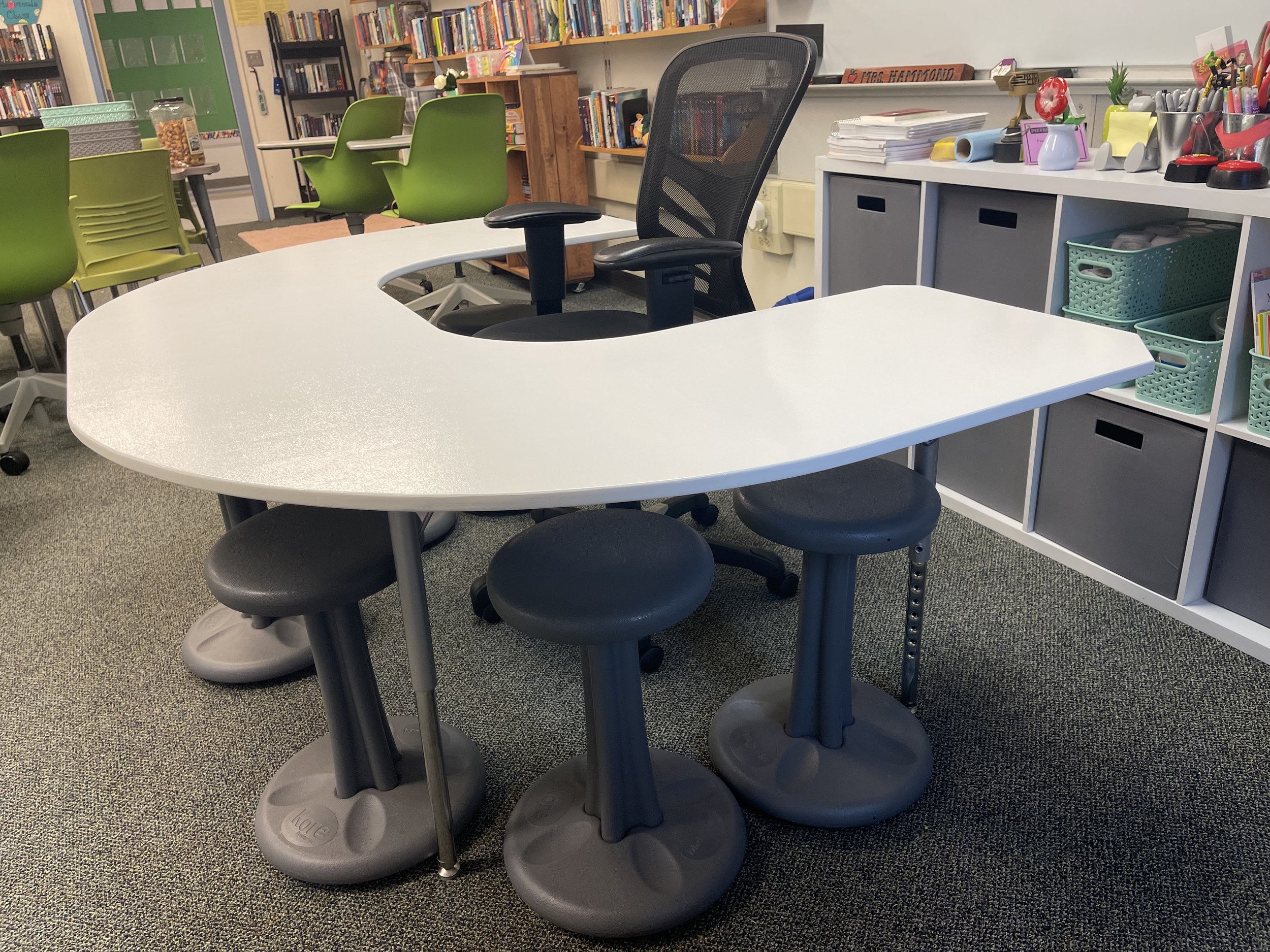 Classroom U-Table with Dry-Erase Paint