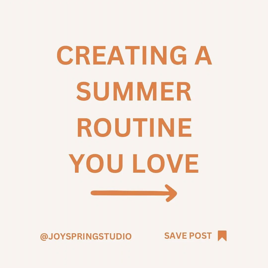 If you're anything like me, summer brings some fresh joy, time, and intentionality. As we transition from school rhythms to summer rhythms, I am re-evaluating our flow so I can be FULLY present with my kids while also continuing to lead my Thriving T