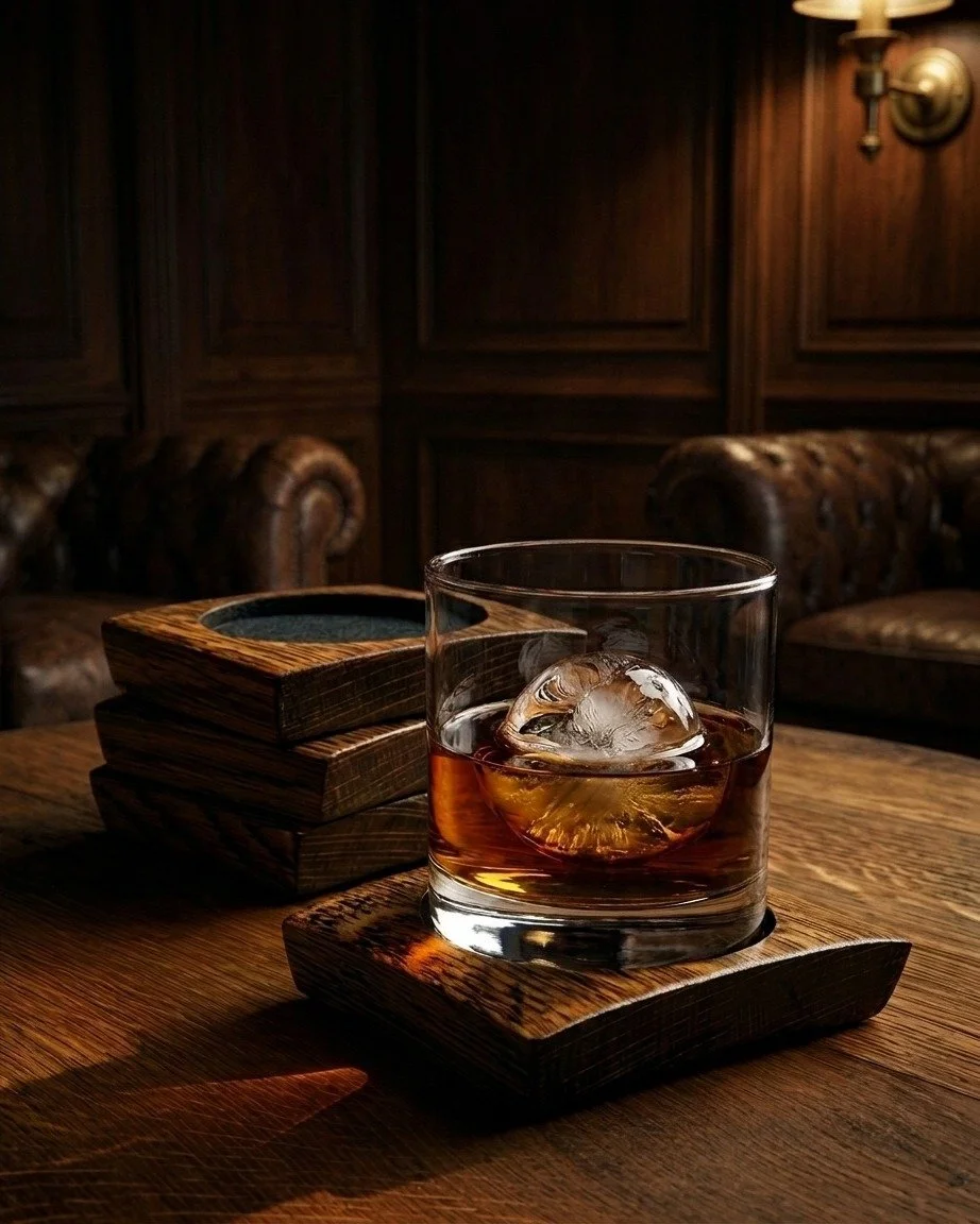 Protect your surfaces with style. Our bourbon barrel stave coasters, handmade, sustainably reclaimed, and full of character, are on sale for a short time. Perfect gift for whiskey lovers. Shop and save while supplies last.