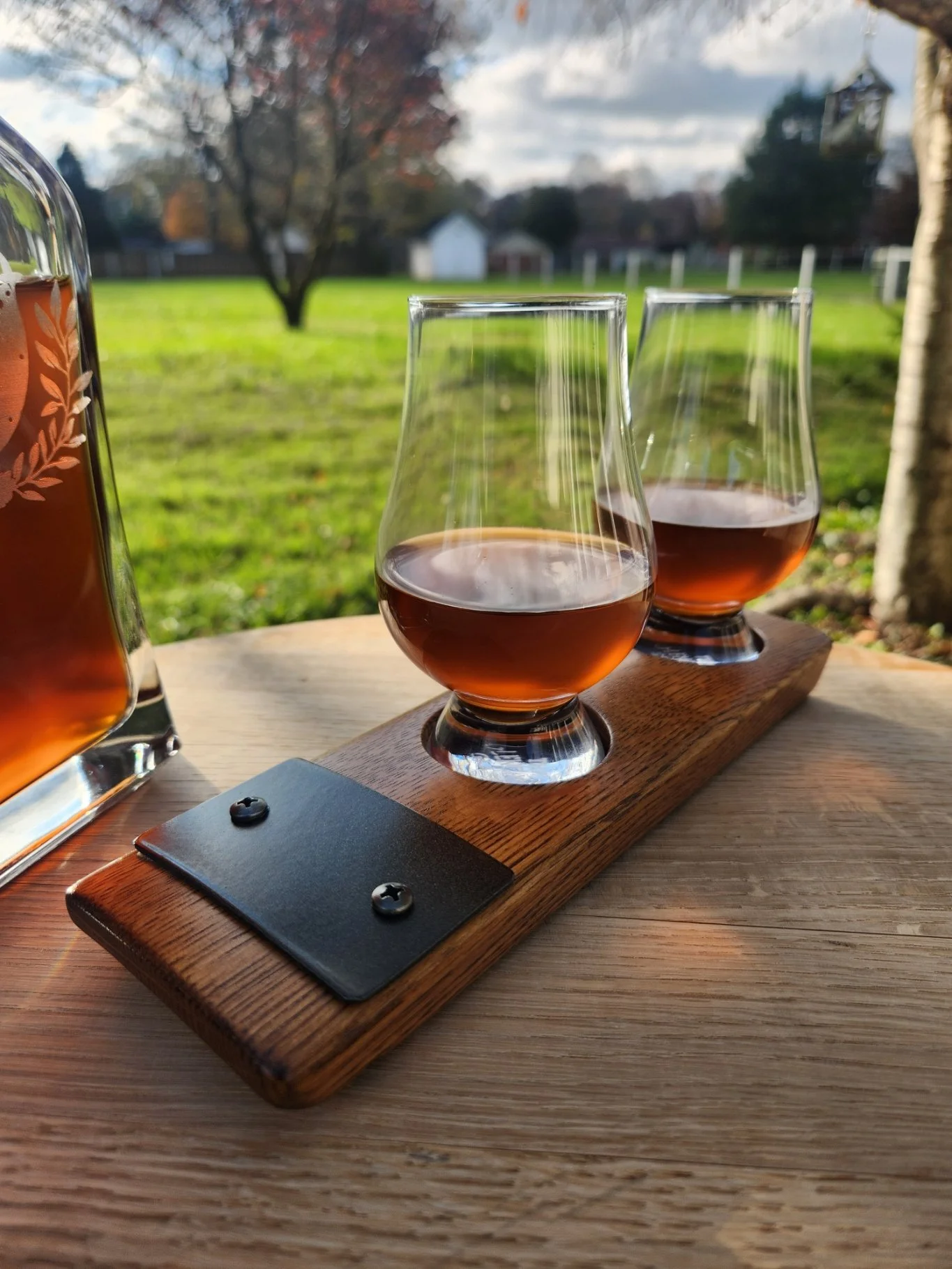 Glencairn Whiskey Flight Board | Bourbon Tasting Set