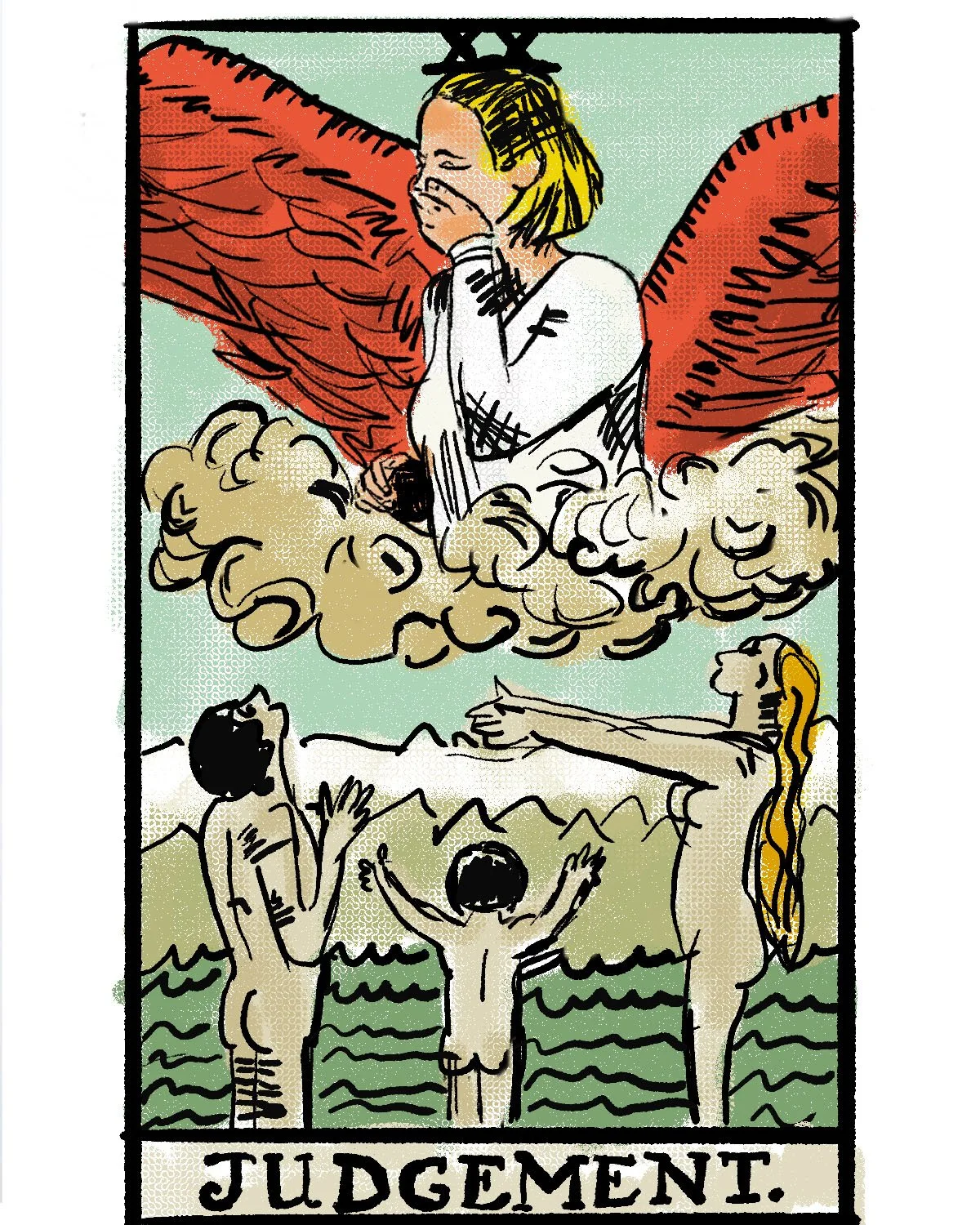 "Judgement," digital illustration
