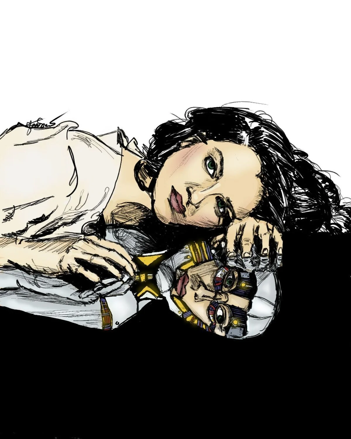 "Opposites," digital illustration