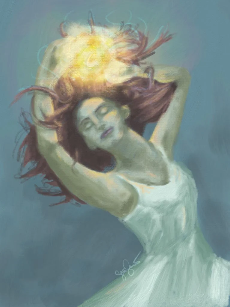 "Underwater Revisit," digital painting