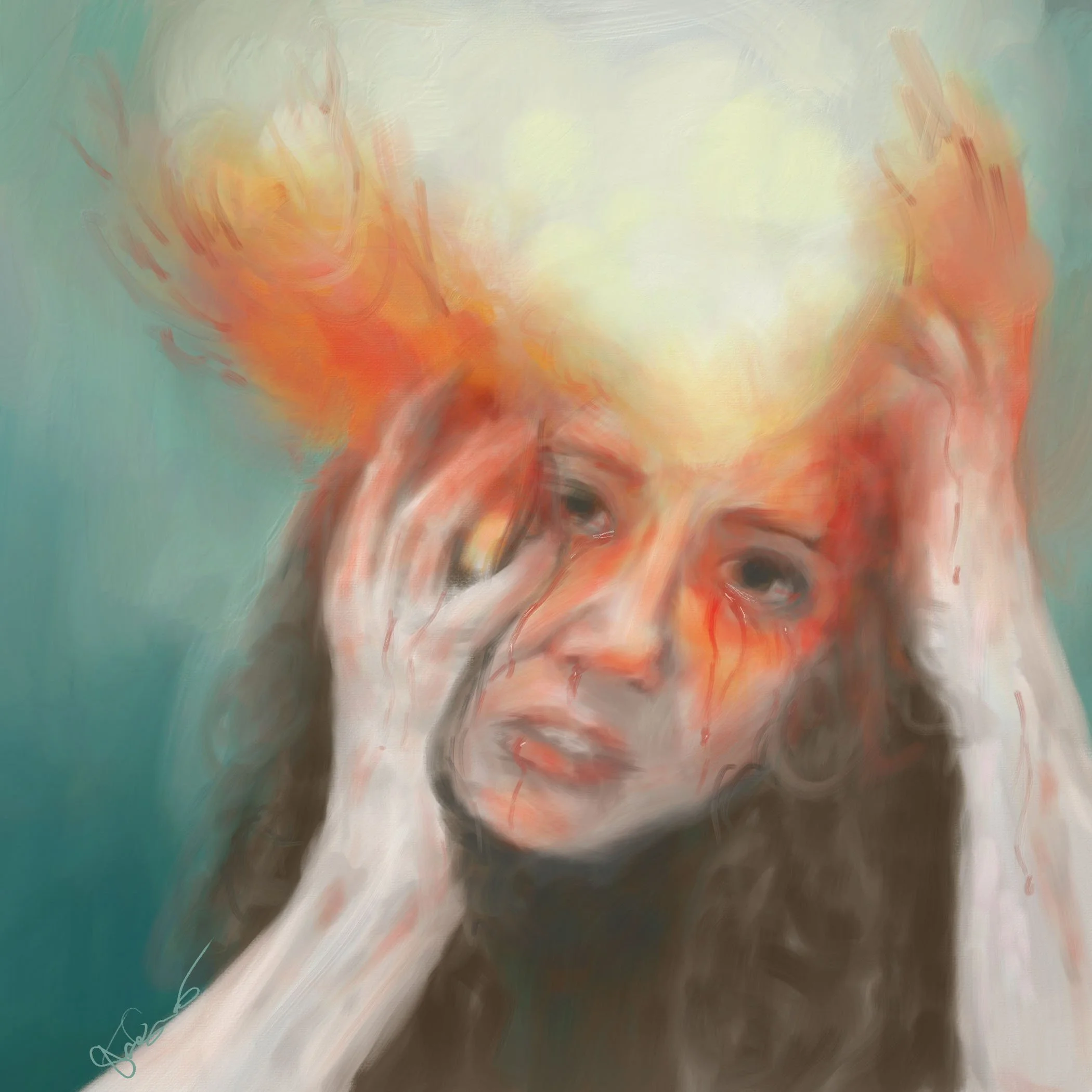 "Evil," digital painting