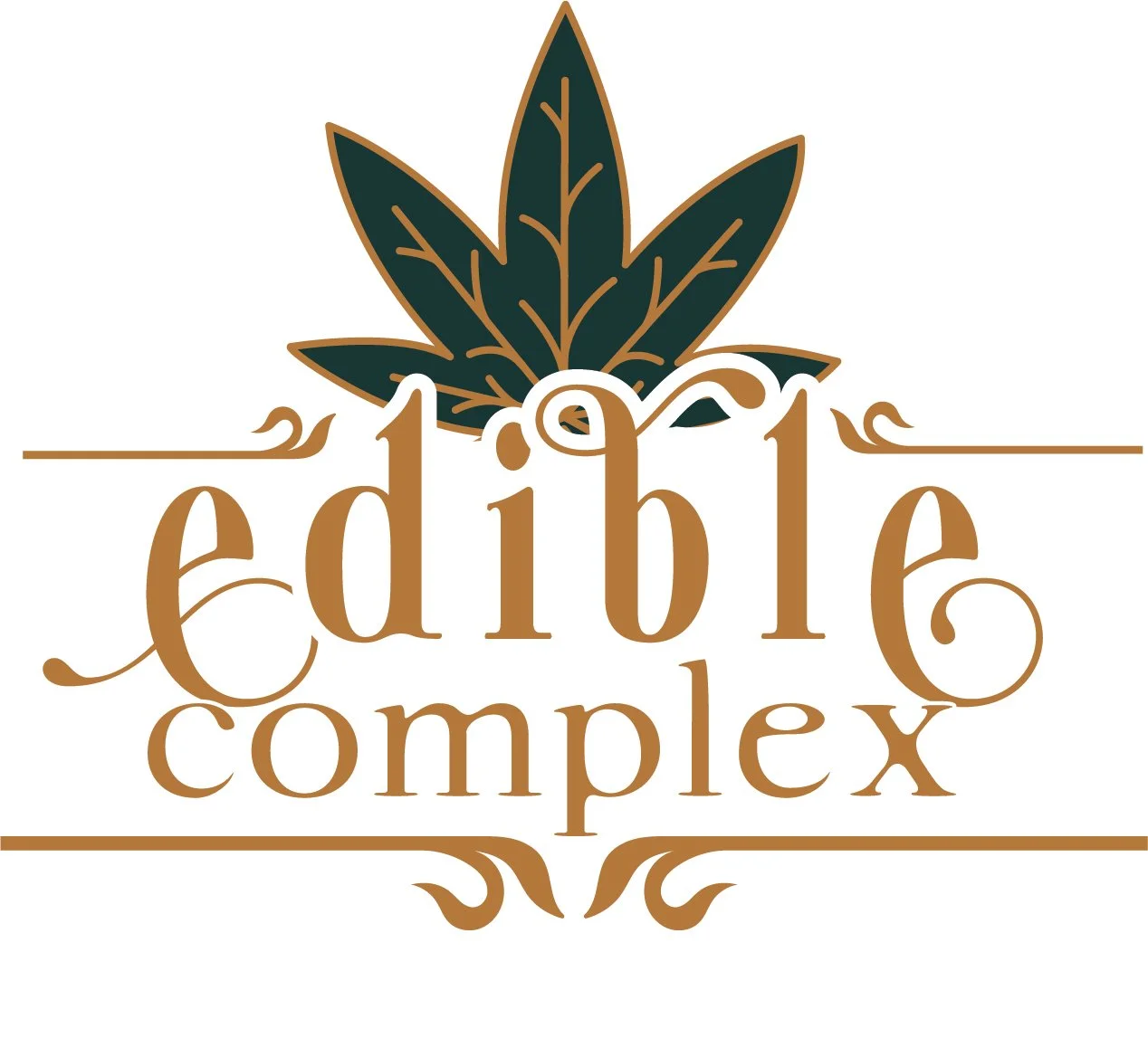 Logo and branding for local CBD store "Edible Complex" - they requested something clean and easily recognizable. 