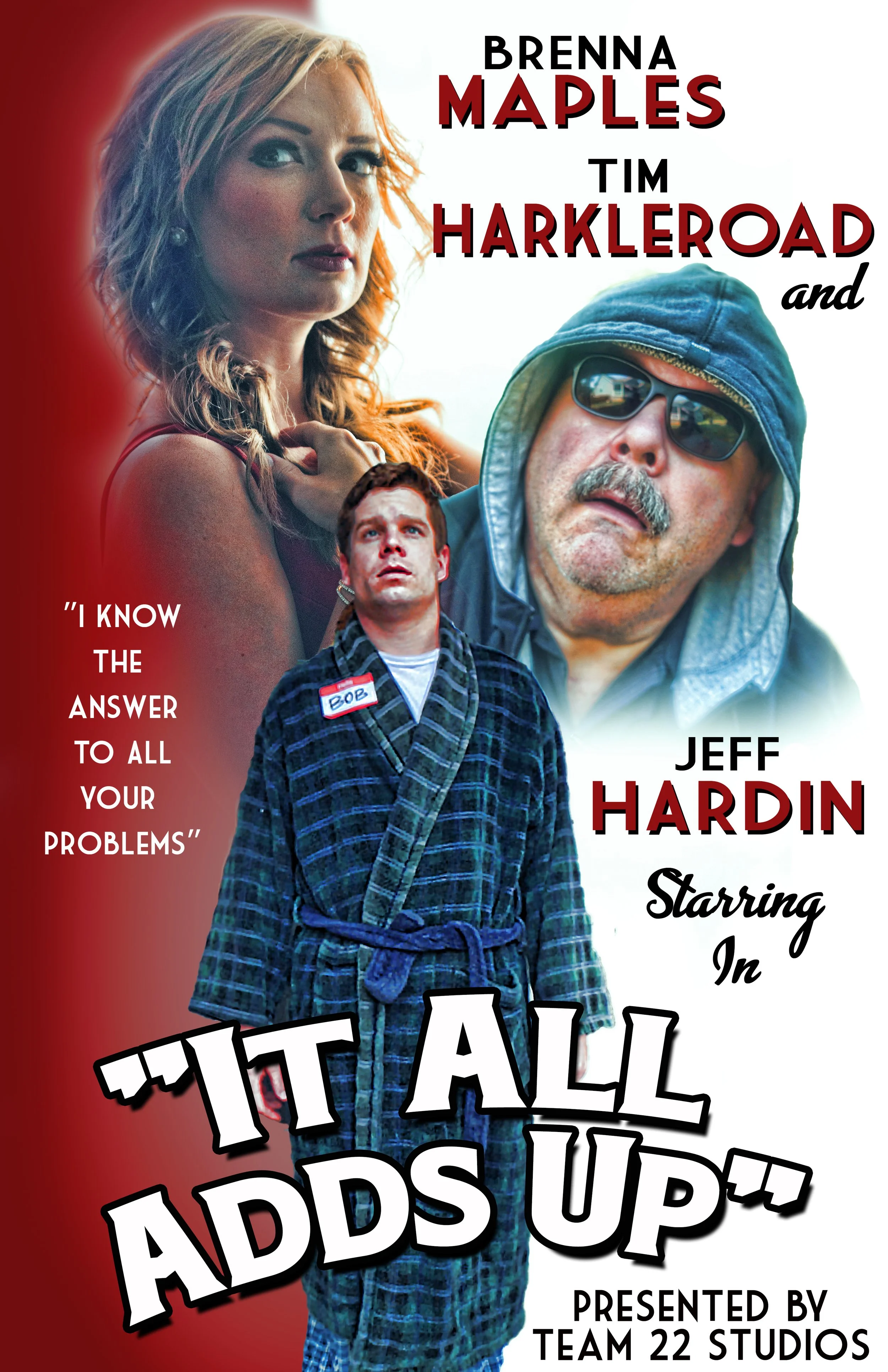 Movie poster design for the Knoxville Film Festival entry "It All Adds Up"