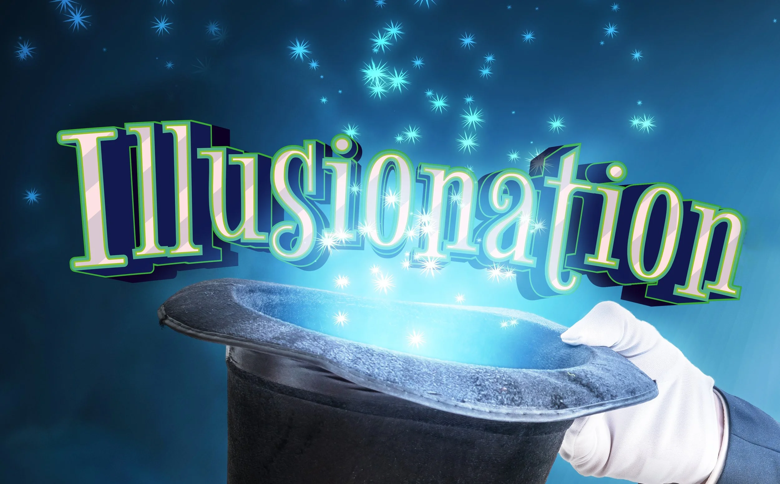 Logo design and concept art for a magic show in Pigeon Forge, TN