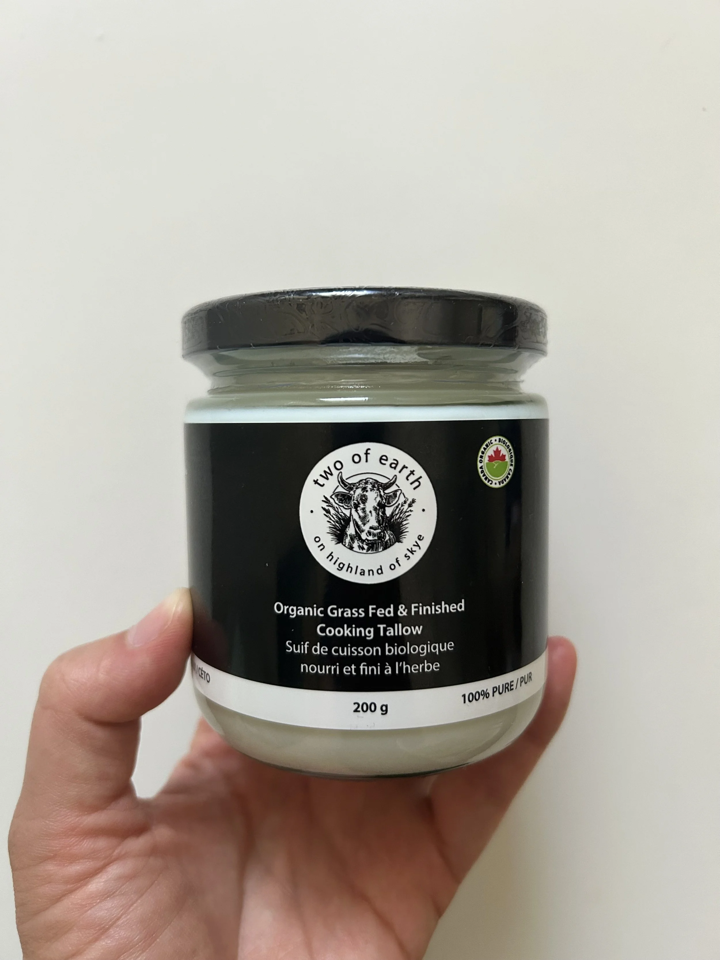 NEW Organic Grass Fed/Finished Cooking Tallow