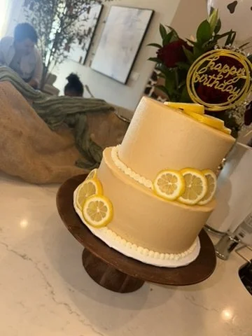 Arnold Palmer - Lemonade cake with a Sweet Tea Buttercream 