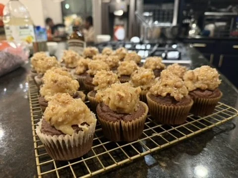 My signature German Chocolate but in cupcake form