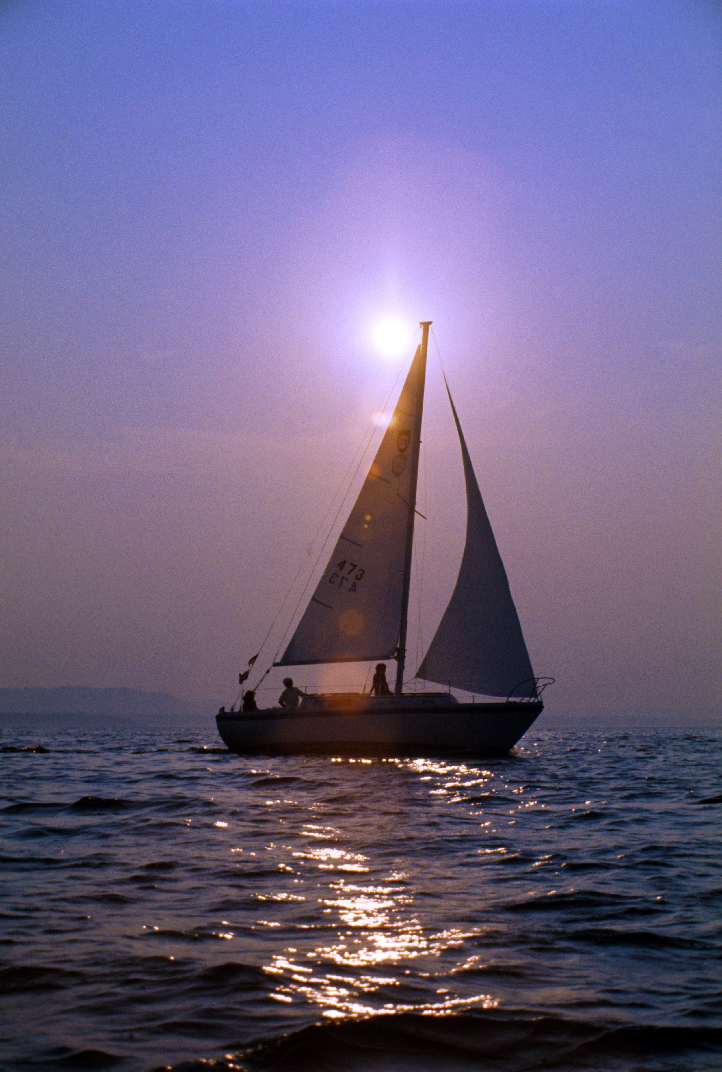 Sailboat with Moonlight