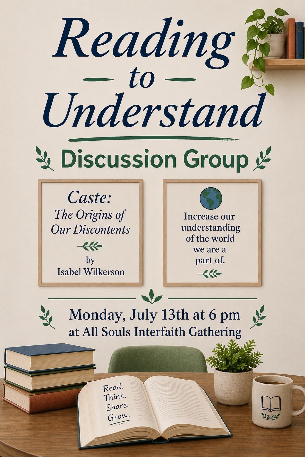 Reading to Understand Discussion Group