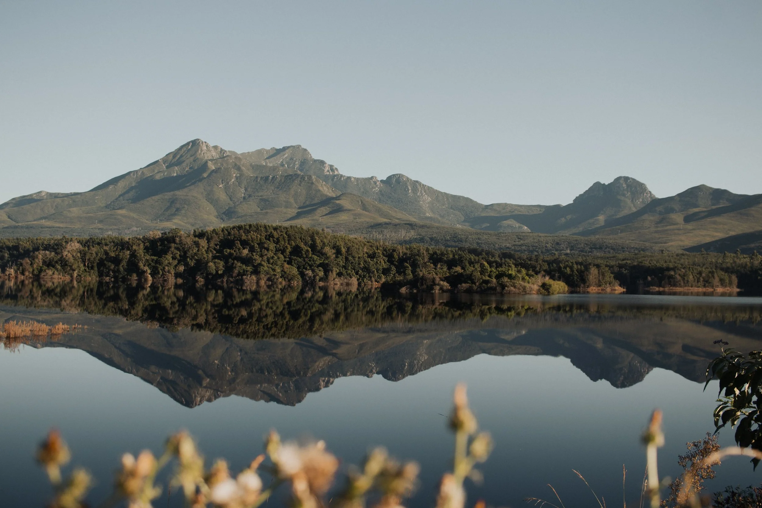 Pond with Mountains