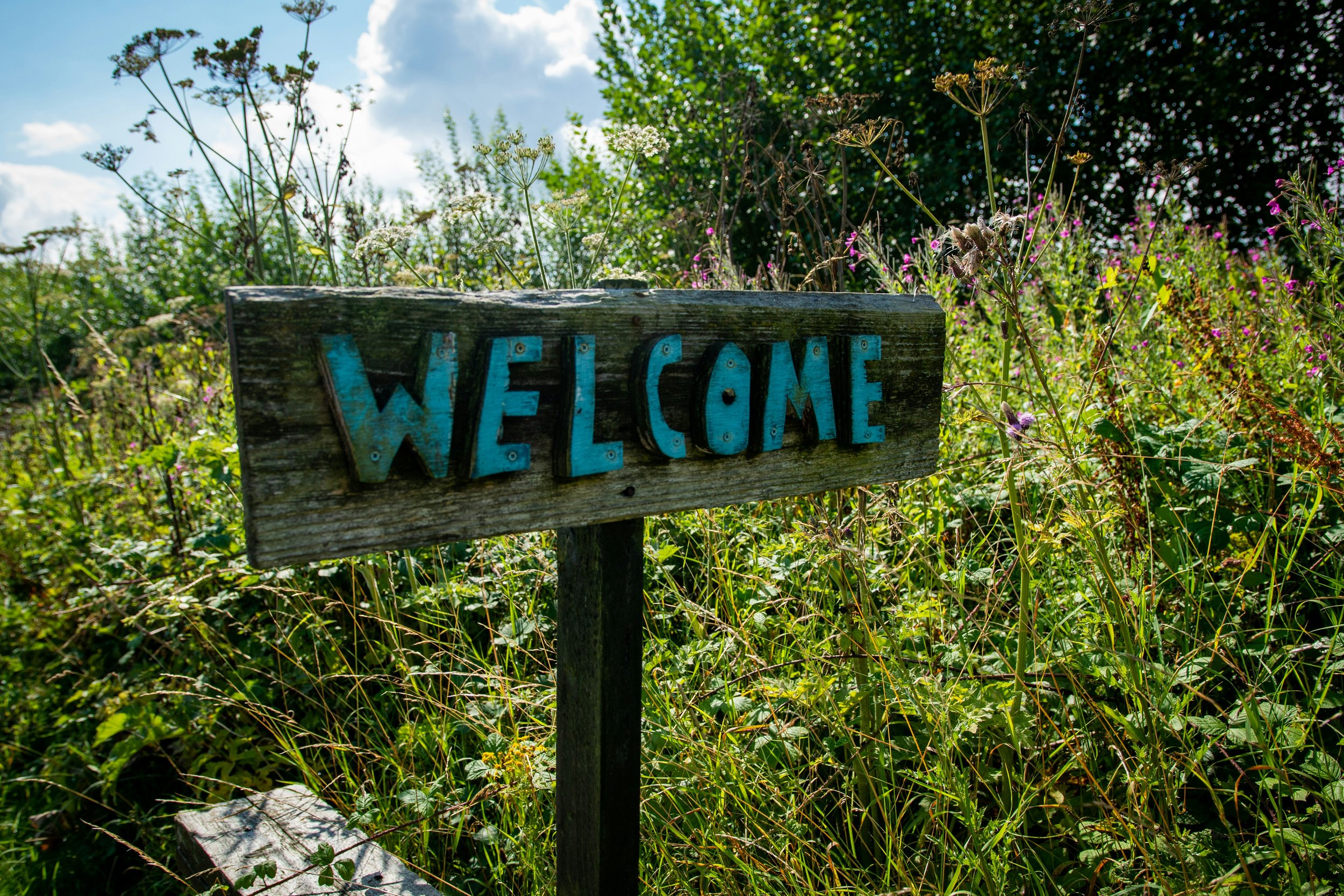 Welcome Road Sign