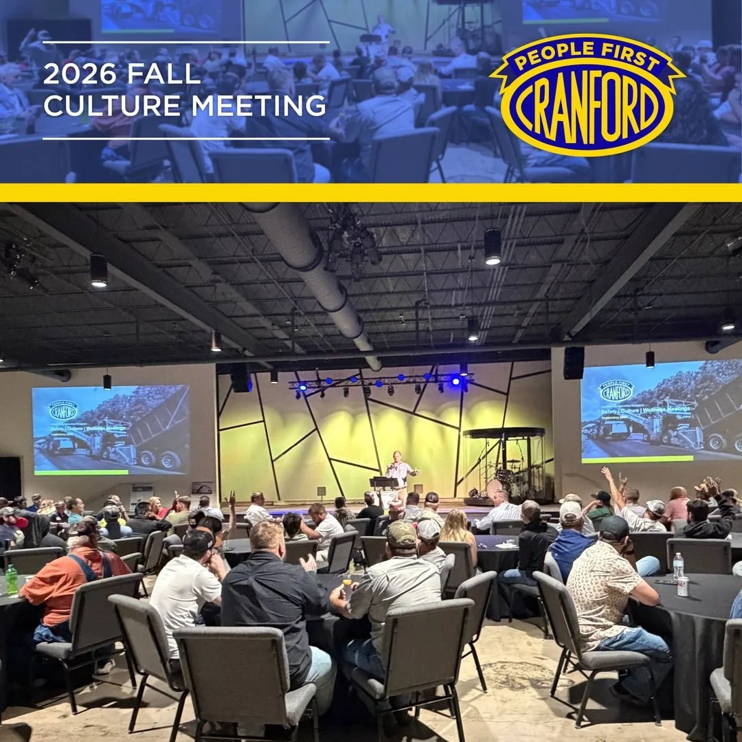 Our Fall Safety Meeting brought the Cranford Construction team together to talk about the issues that matter, reinforce safe practices, recognize our people, and make sure we're all working toward the same goal.

It's valuable to get everyone in one 