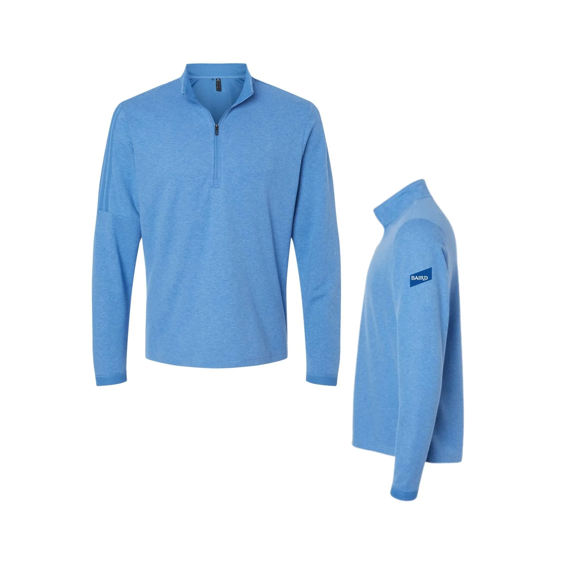 Baird - Adidas Men's 3-Stripes Quarter-Zip Sweater Pullover