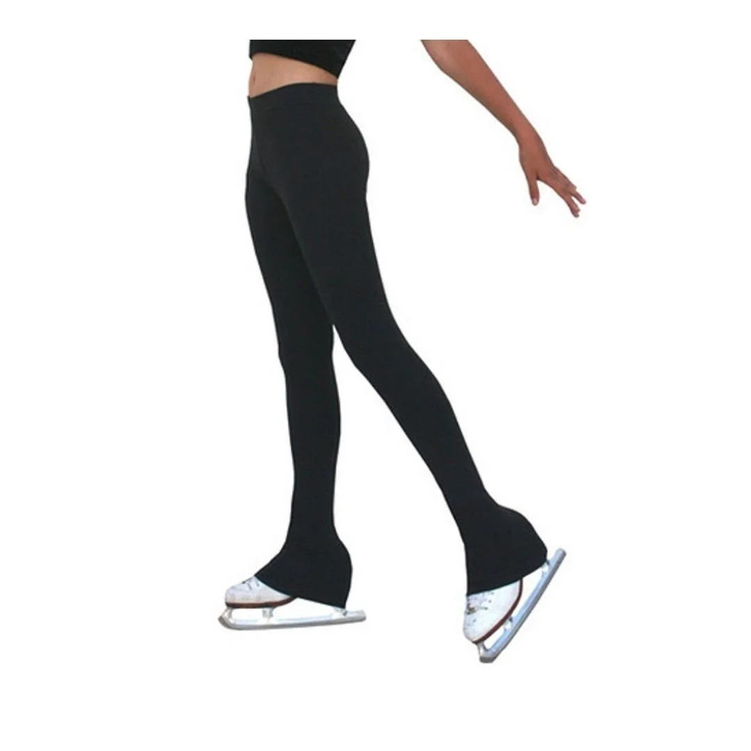 KMFSC - ChloeNoel All Black 3Inch Waist Band Skate Figure Skating Pants