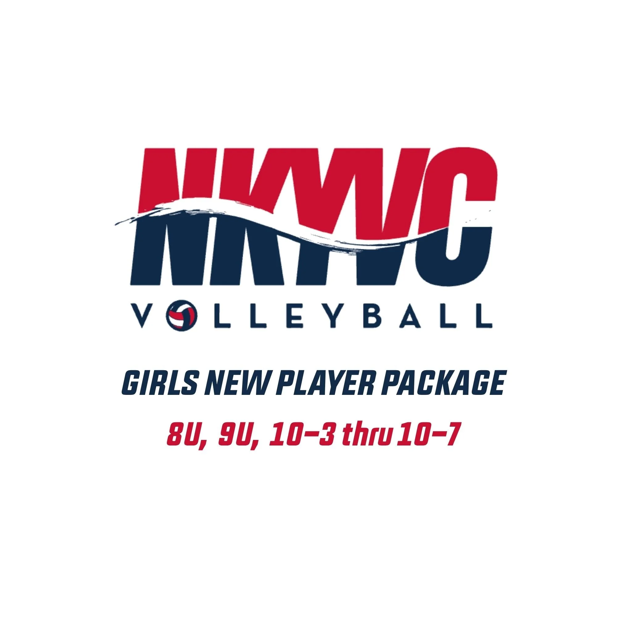 NKYVC - New Player Package - Girls  8U, 9U, 10-3 thru 10-7