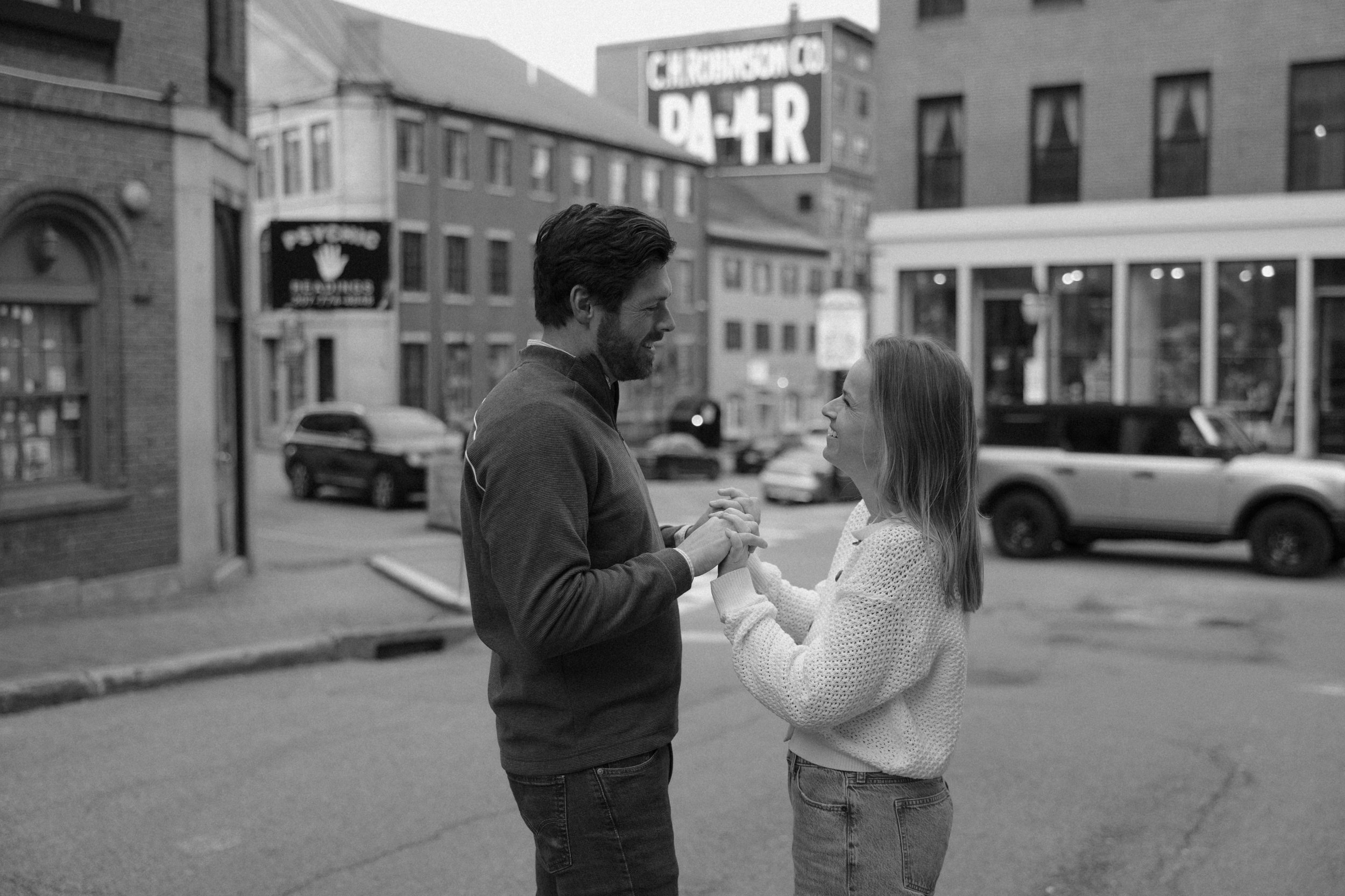 Old Port (Portland, Maine) Engagement Session | Beth + Jeff