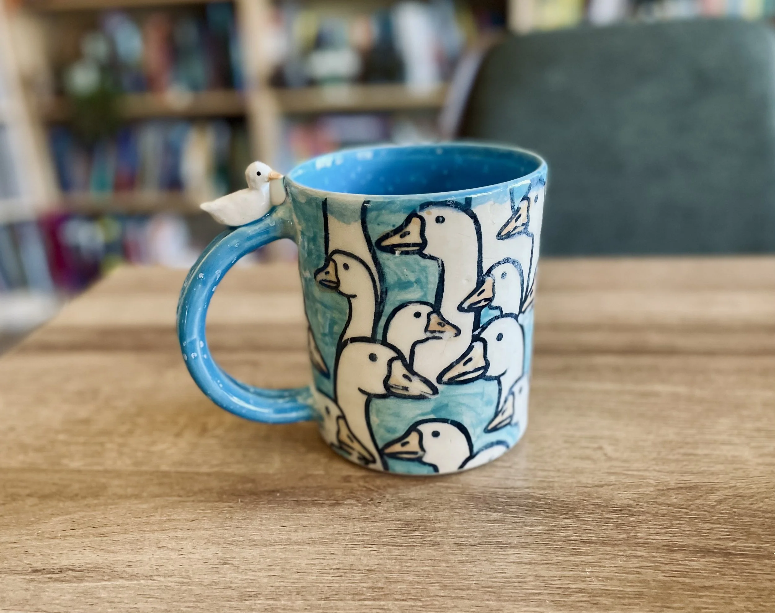 Whimsical Vintage Goose Mug