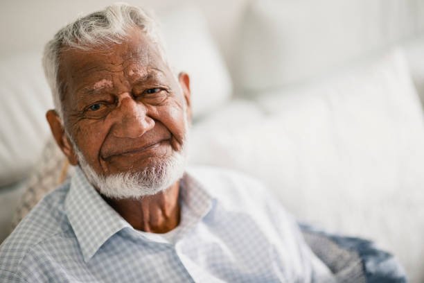 Older adult male smiling 