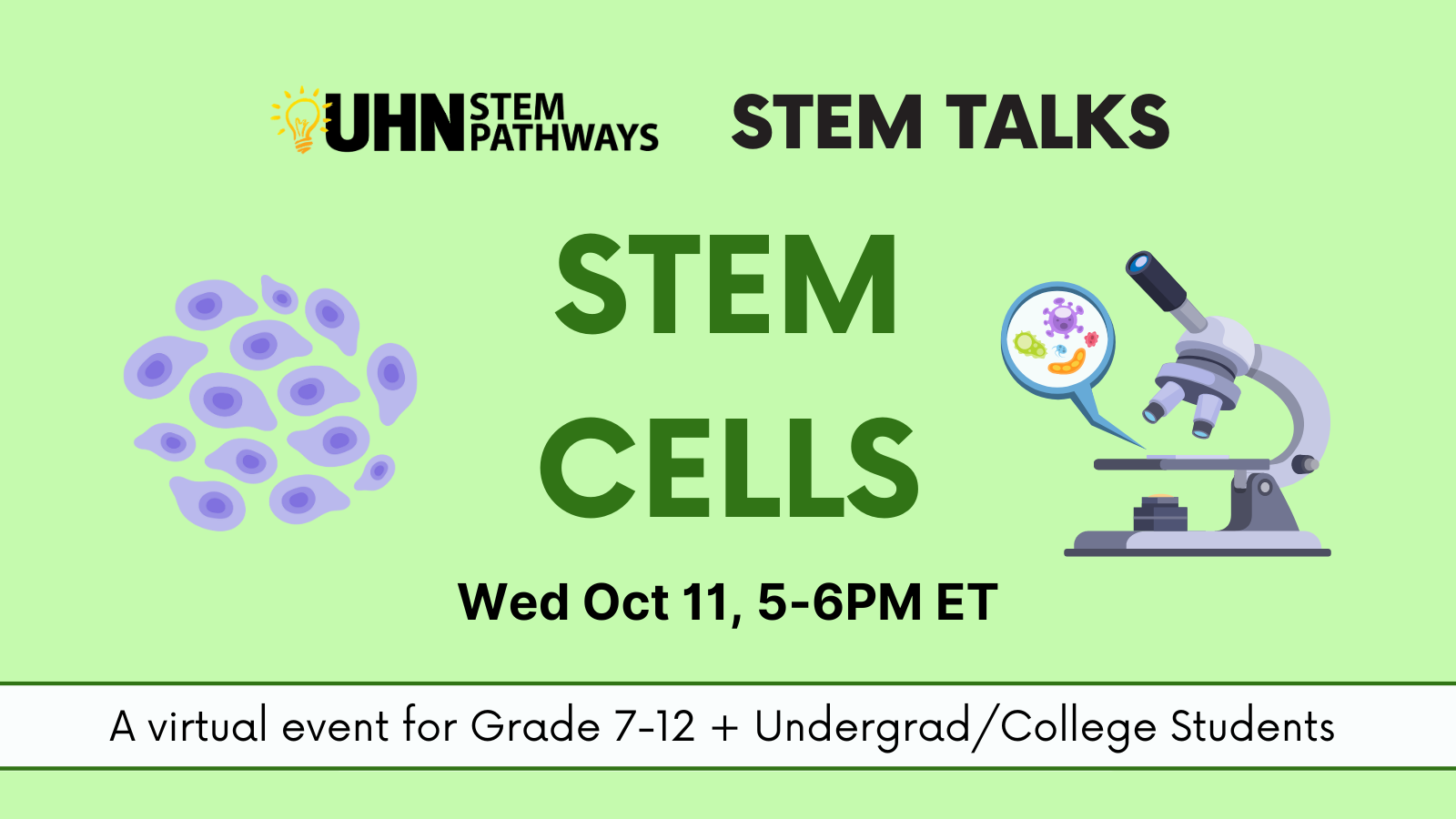 STEM Talks: 2023/24 Events — UHN STEM Pathways