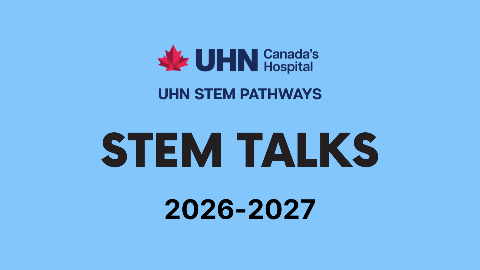 STEM Talks: 2026/27 Events