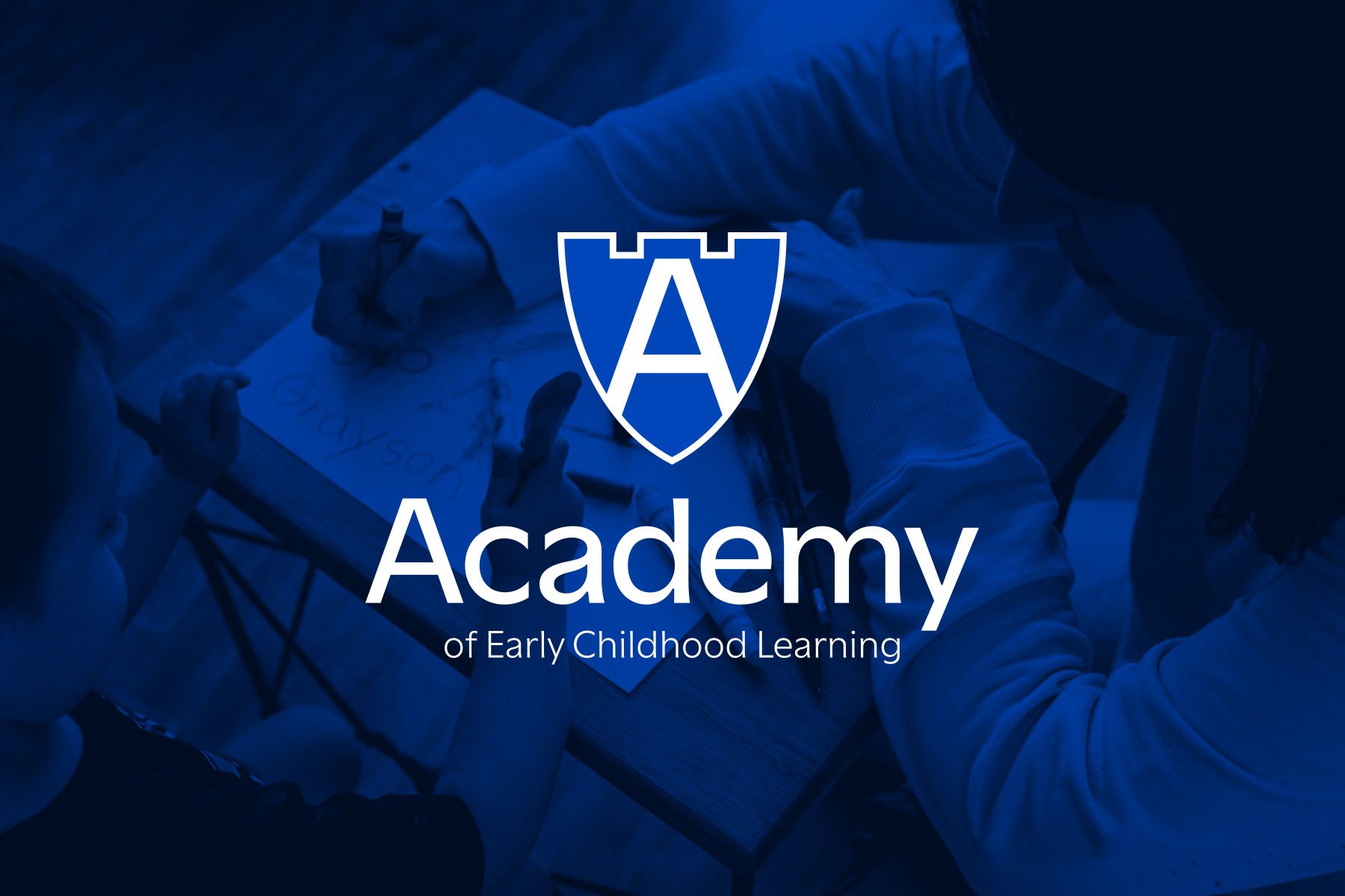 Academy of Early Childhood Learning Logo Design