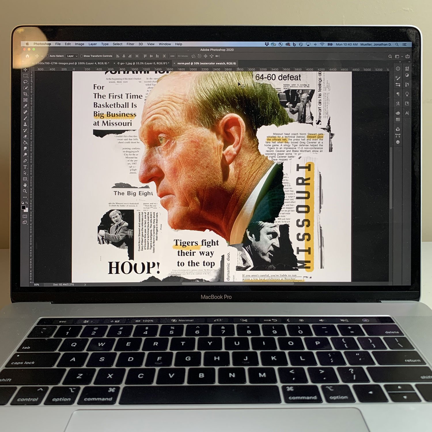 Norm Stewart Artwork Process - Photoshop Concept