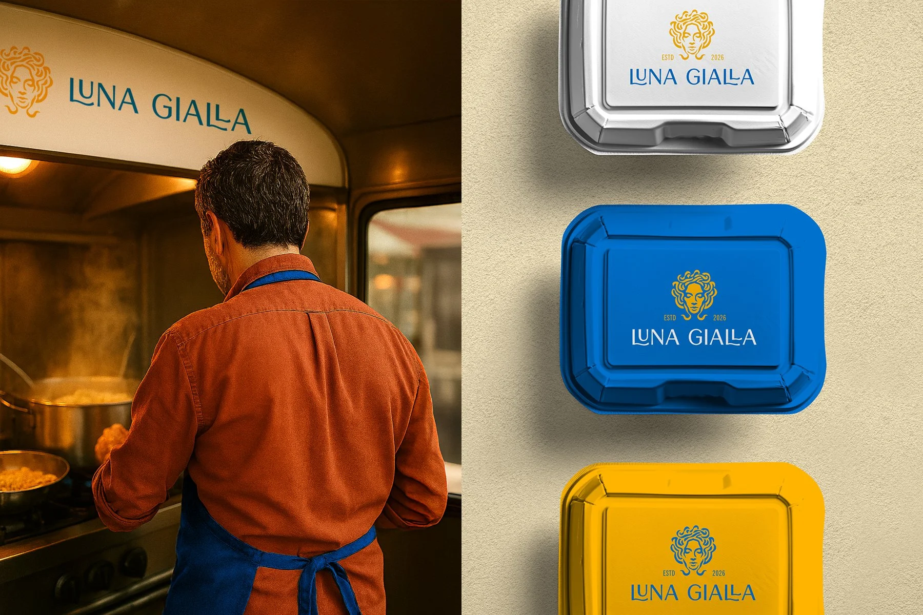Luna Gialla Brand Identity Mockups