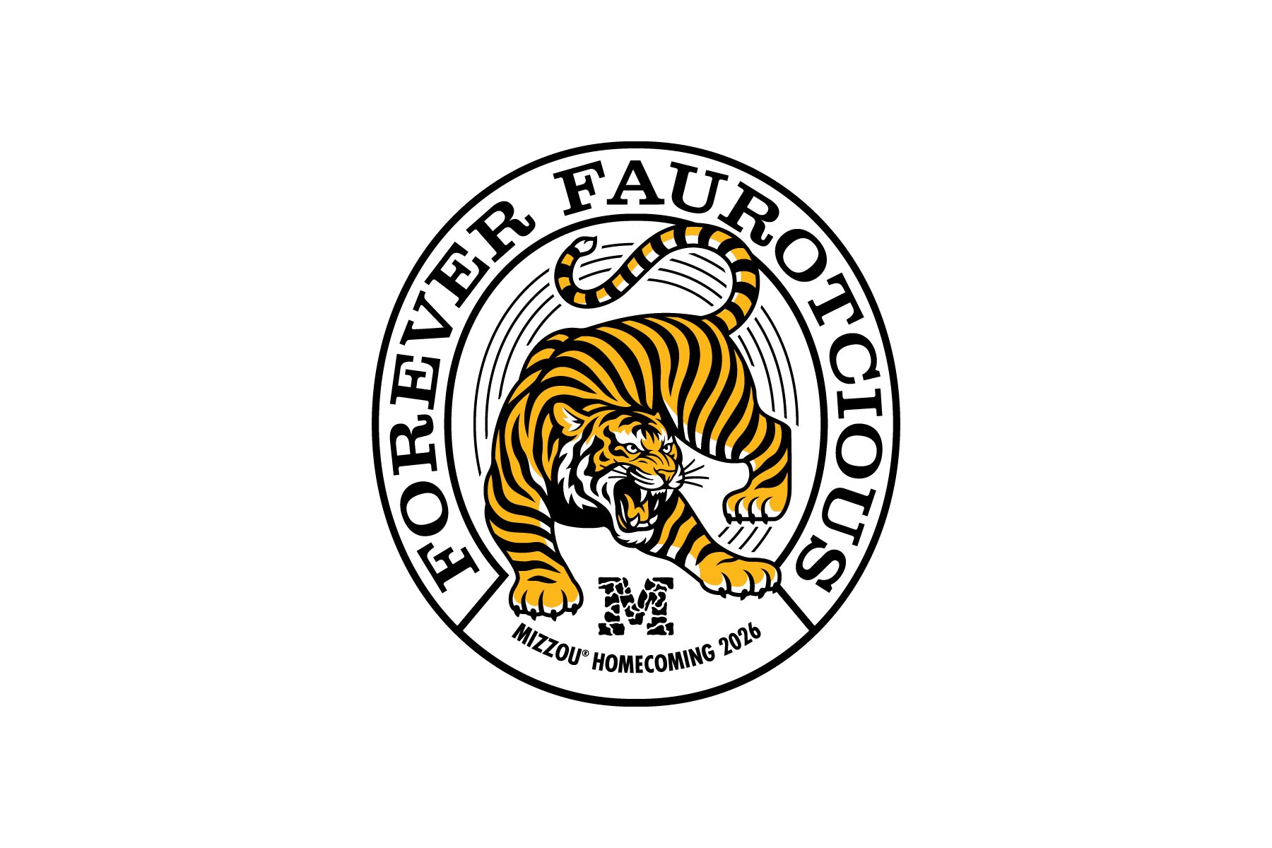 2026 Mizzou Homecoming Logo on White