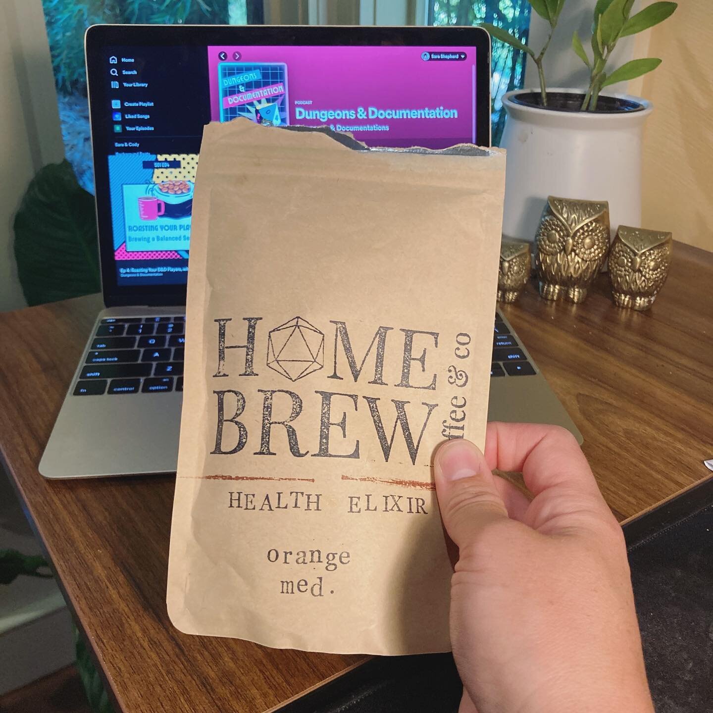 Have you listened to our latest episode on &ldquo;roasting your players&rdquo; with the coffee roasters of @homebrewcco ? Sara is finally caffeinated enough to make the DM version of the coffee roasting process, so check the episode page on our site 