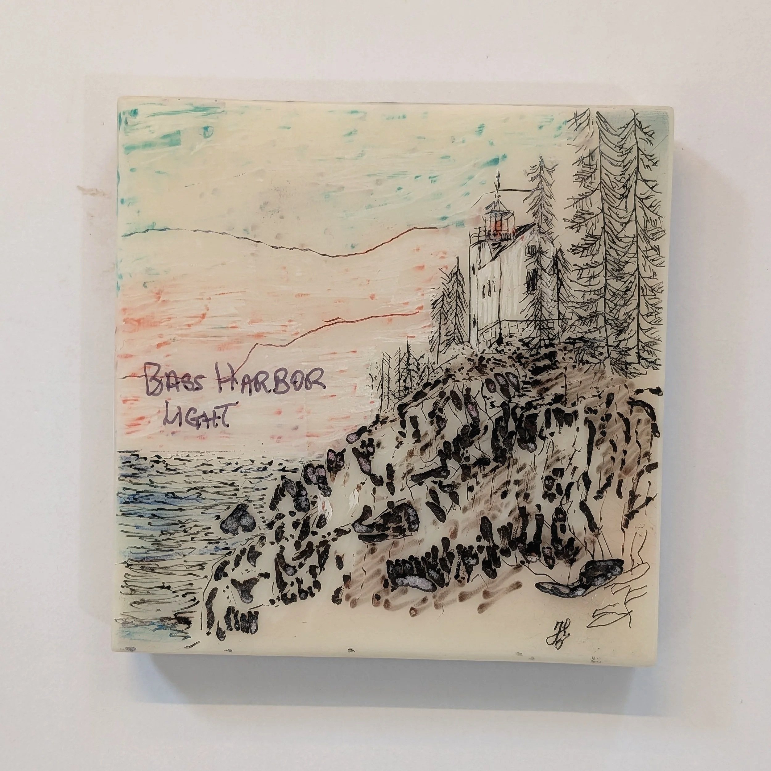 Francois Lamothe, Bar Harbor Etching on Corian