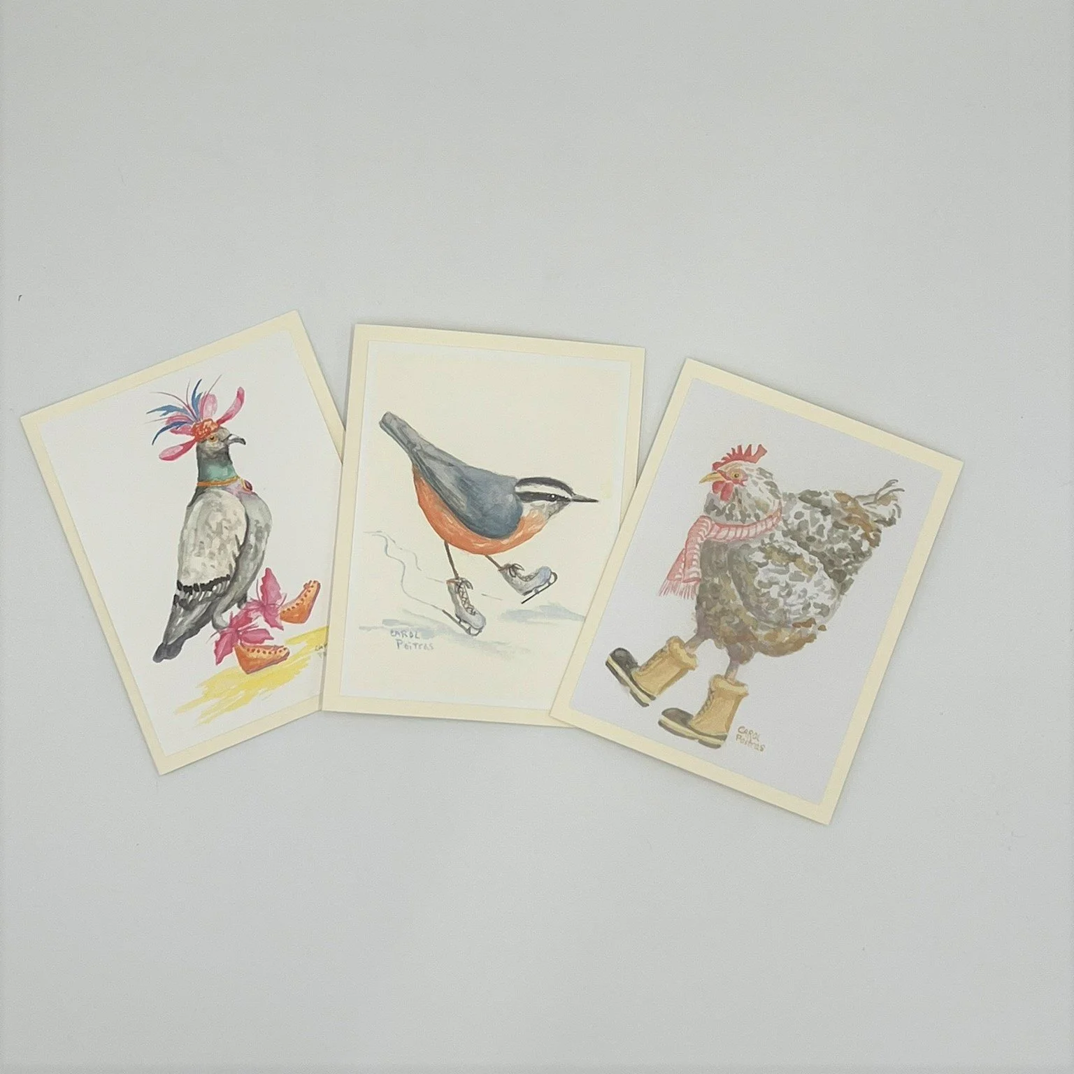 Carol-Poitras-watercolor-art-just-us-chickens (15).JPEG