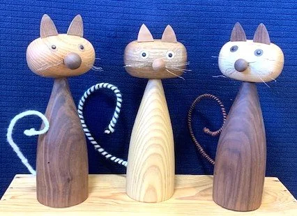 Stephan Mayeus, Wood Turned Cats