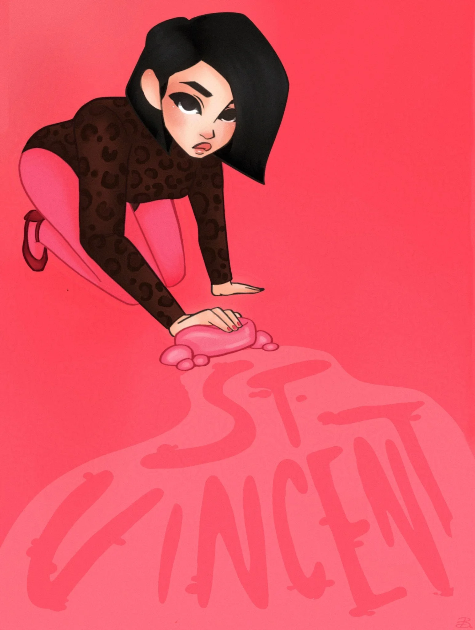 St. Vincent Gig Poster Mockup (2021)