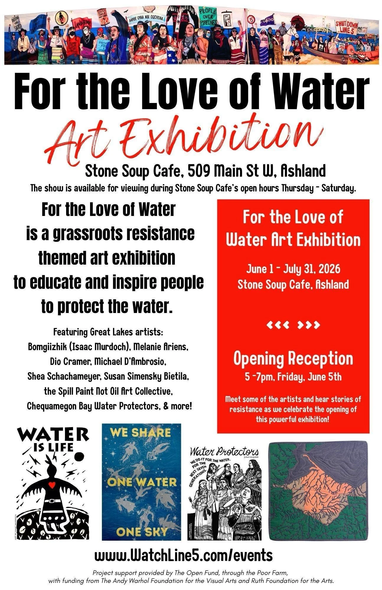 Opening Reception  - Book Signing - For the Love of Water - Art Exhibition
