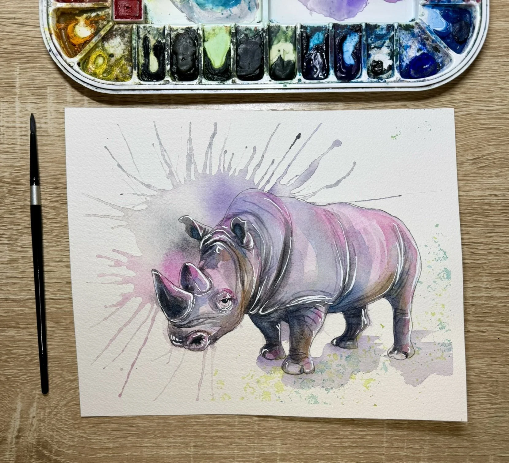 Paint with Me: Harmon the Rhino (Adult+Child)