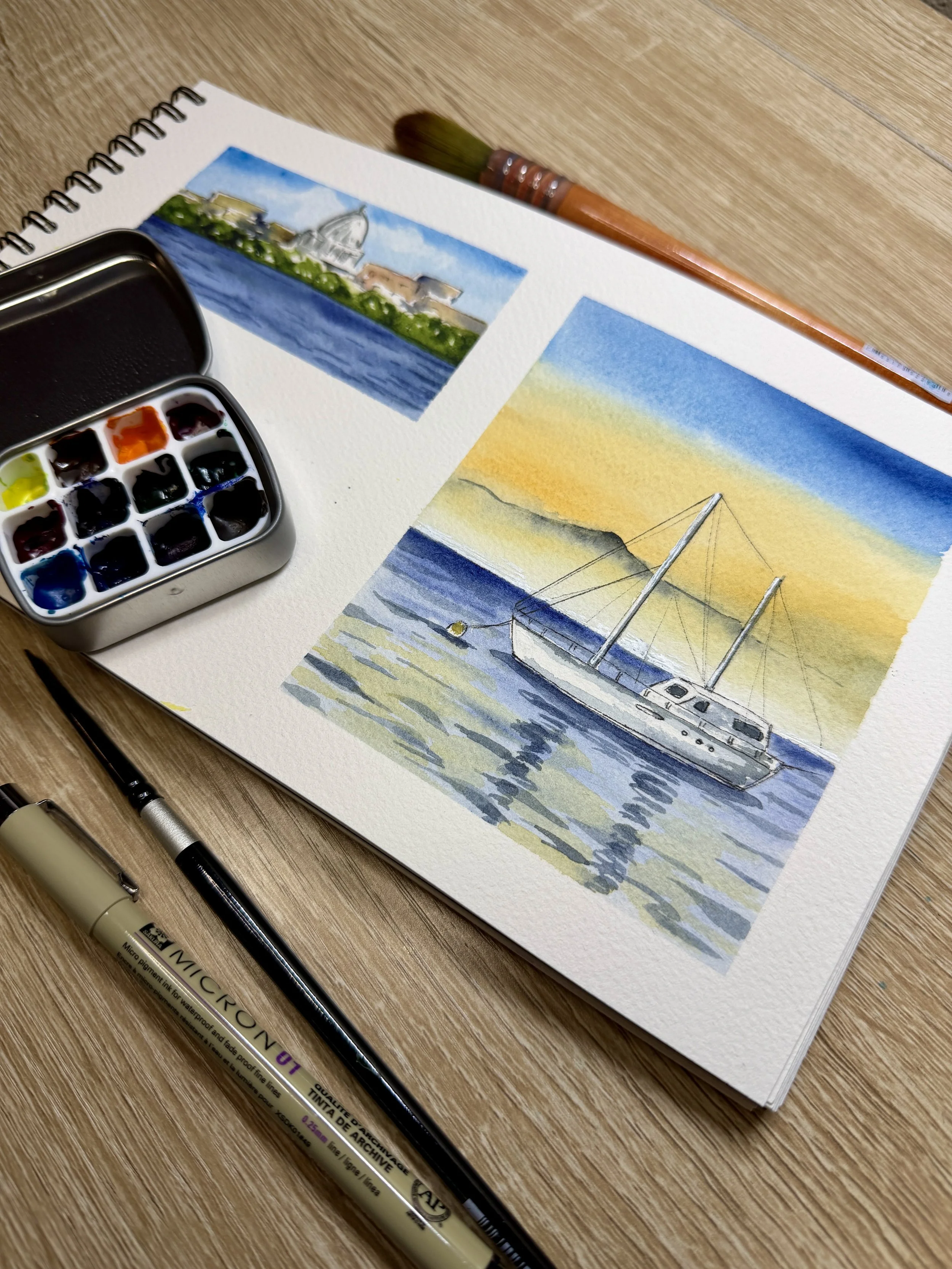 Travel Watercolor Journal Basics 