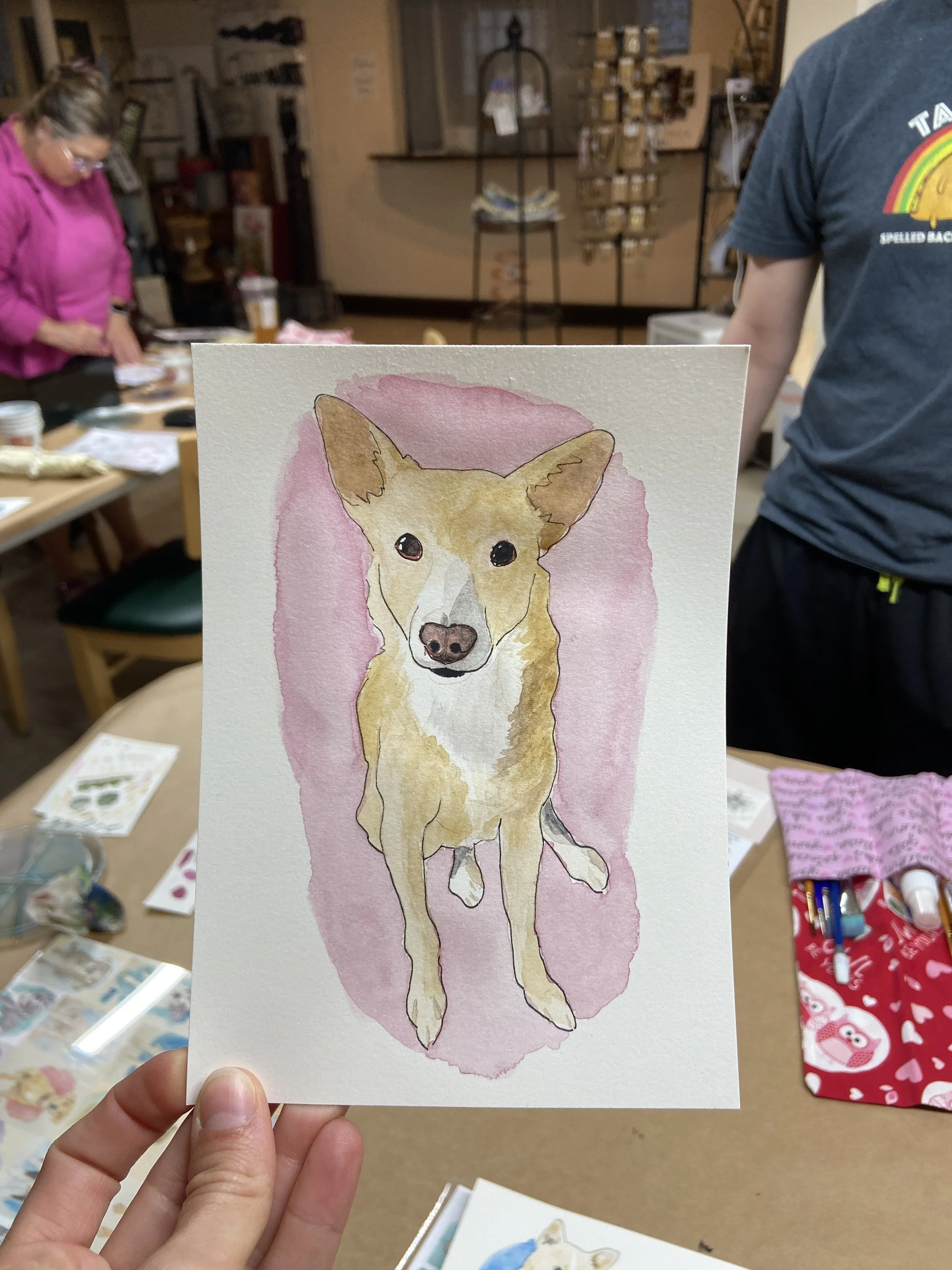 Paint your Dog night at LaGrotta Wine Bar in Lodi, WI