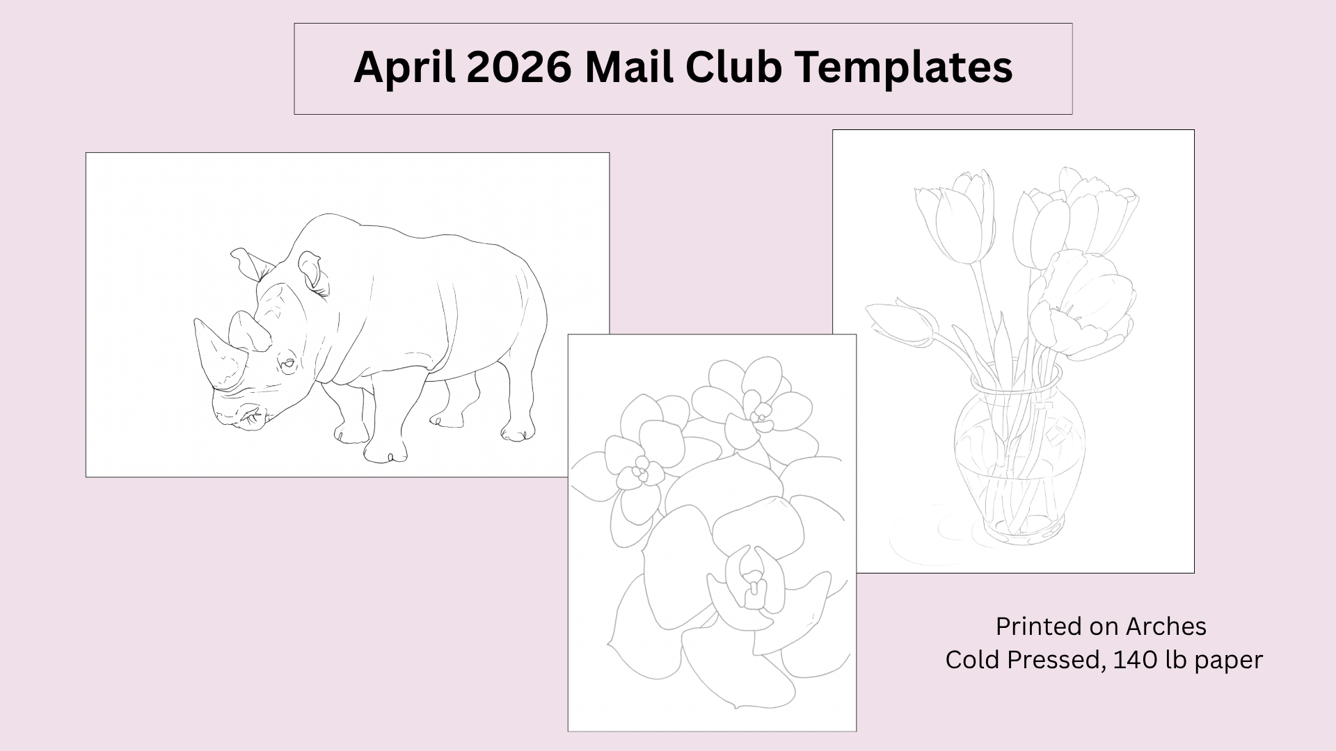 Mail Club Templates: April 2026 (For Patreon Mail Club Members Only)