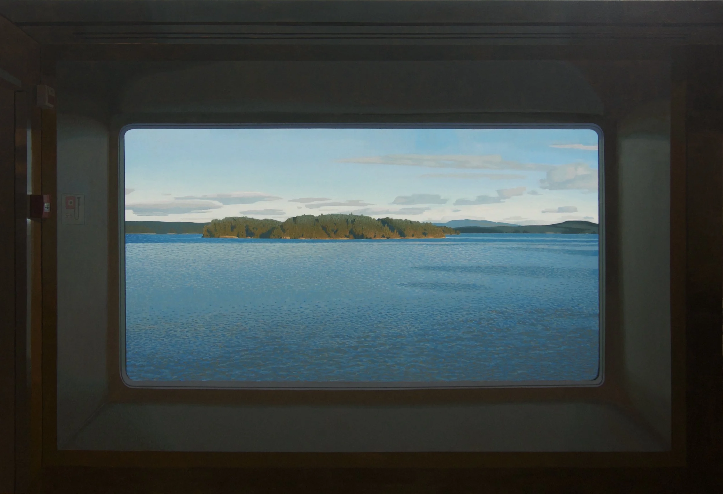 Ferry Window #3, 40 x 60, Acrylic on Canvas (2026)
