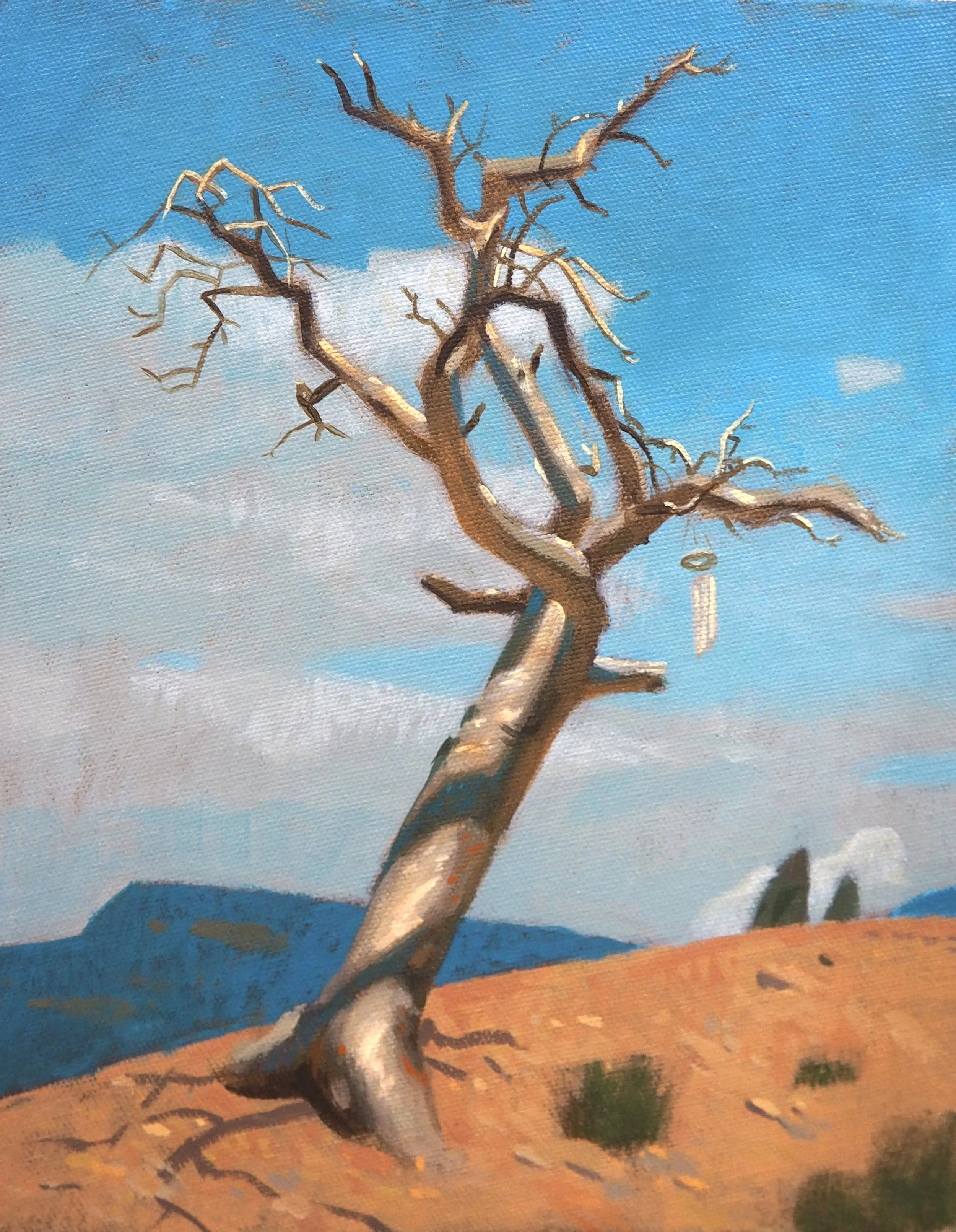 Adorned Tree, Rose Valley, 8 x 10, Acrylic on Canvas.JPG