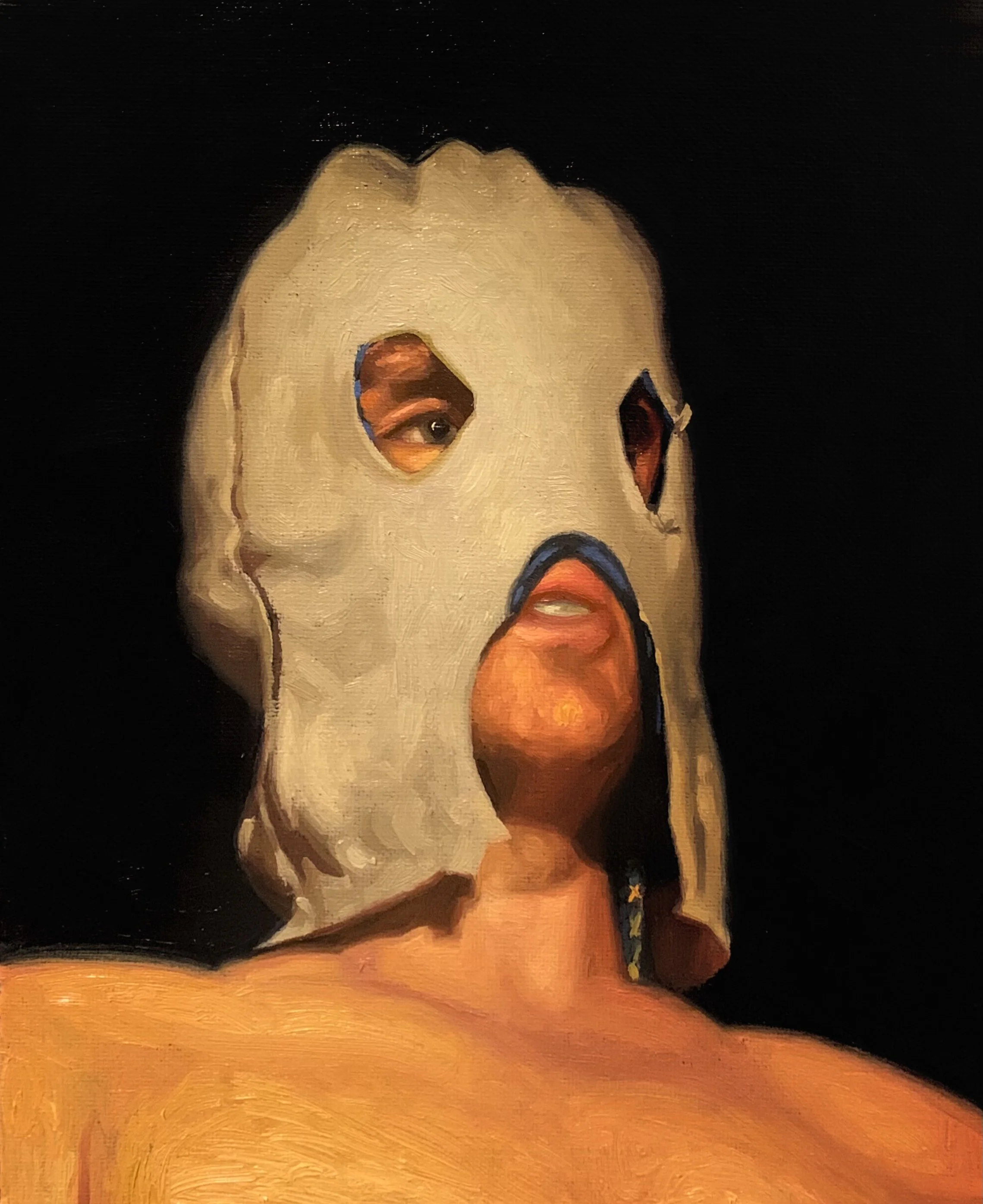 Work Ethic, 10 x 8, Oil on Board (2022)