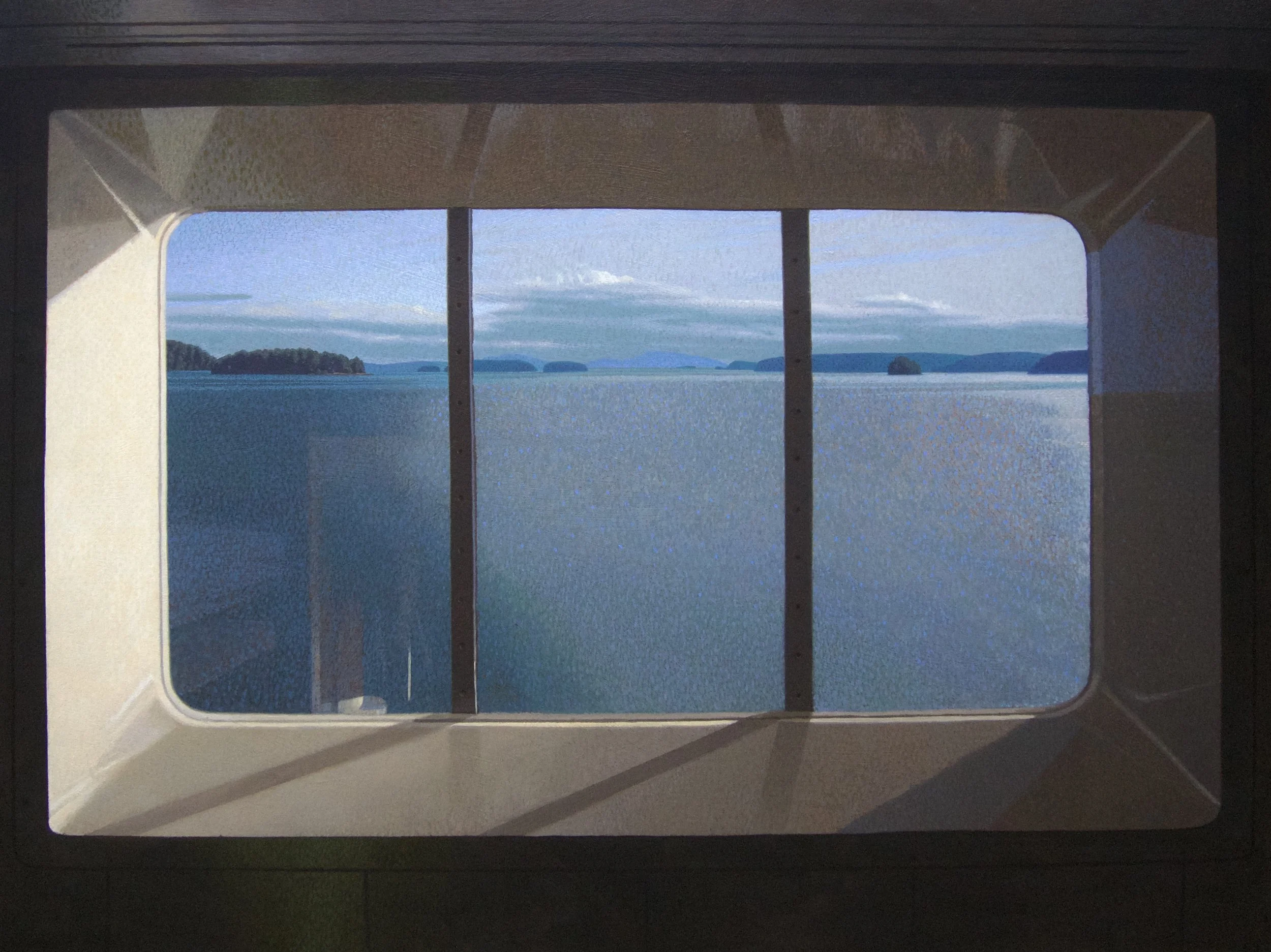 Ferry Window #2, 36 x 48, Acrylic on Canvas (2025)