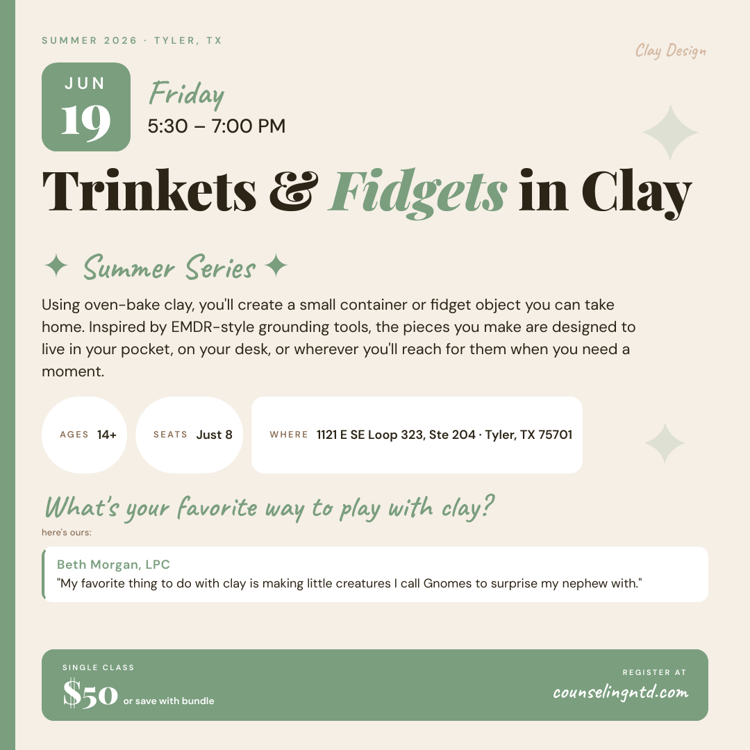 Trinkets &amp; Fidgets in Clay