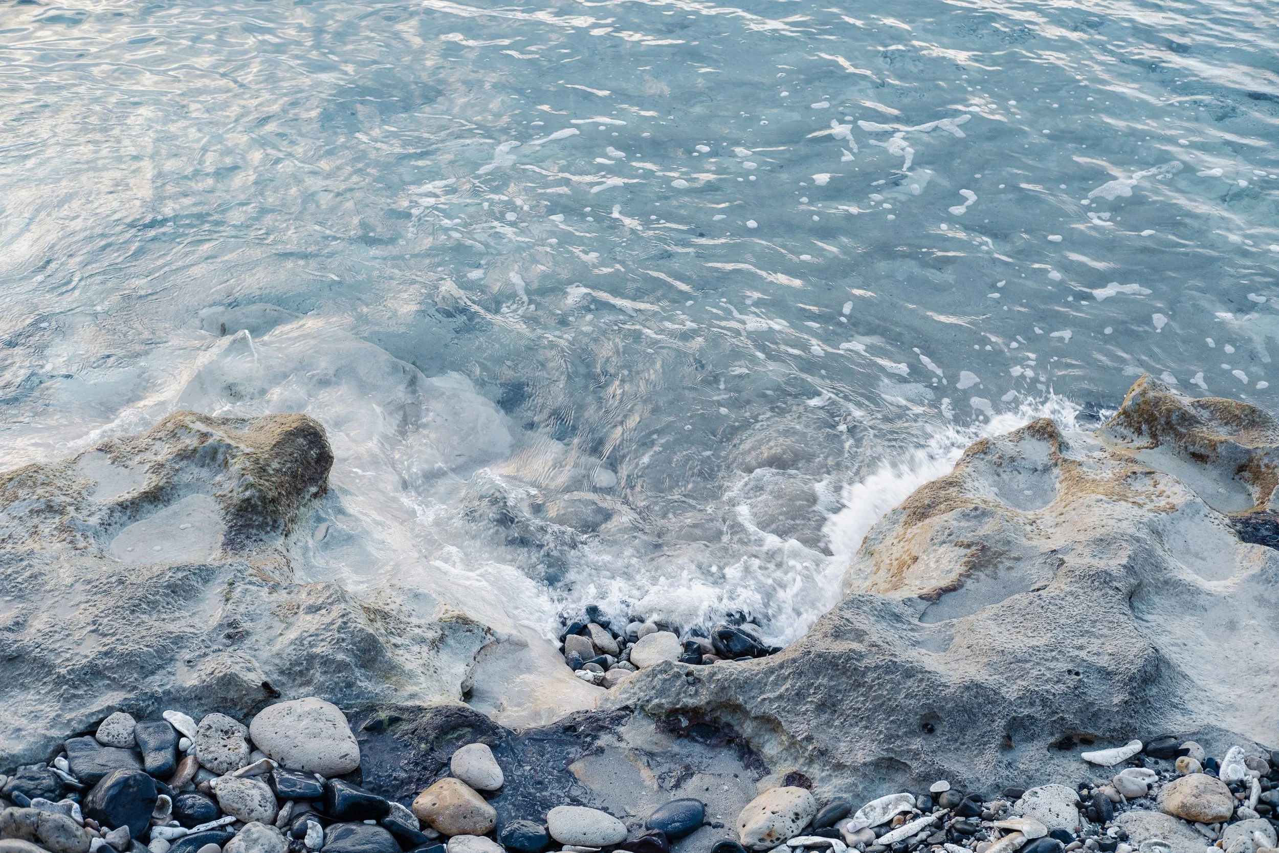 Waves Crashing on Rocks in St Croix