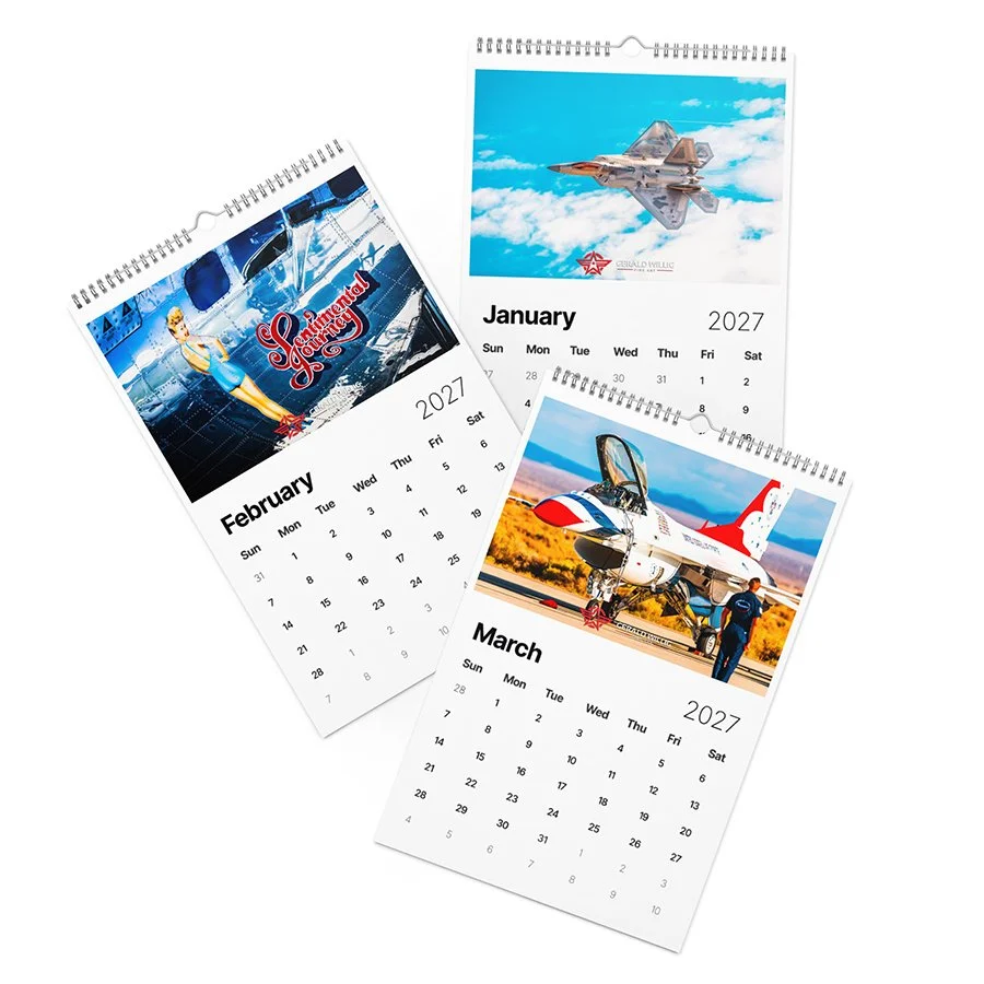 2027 Color Aviation Wall Calendar Q1. © Gérald WILLIG