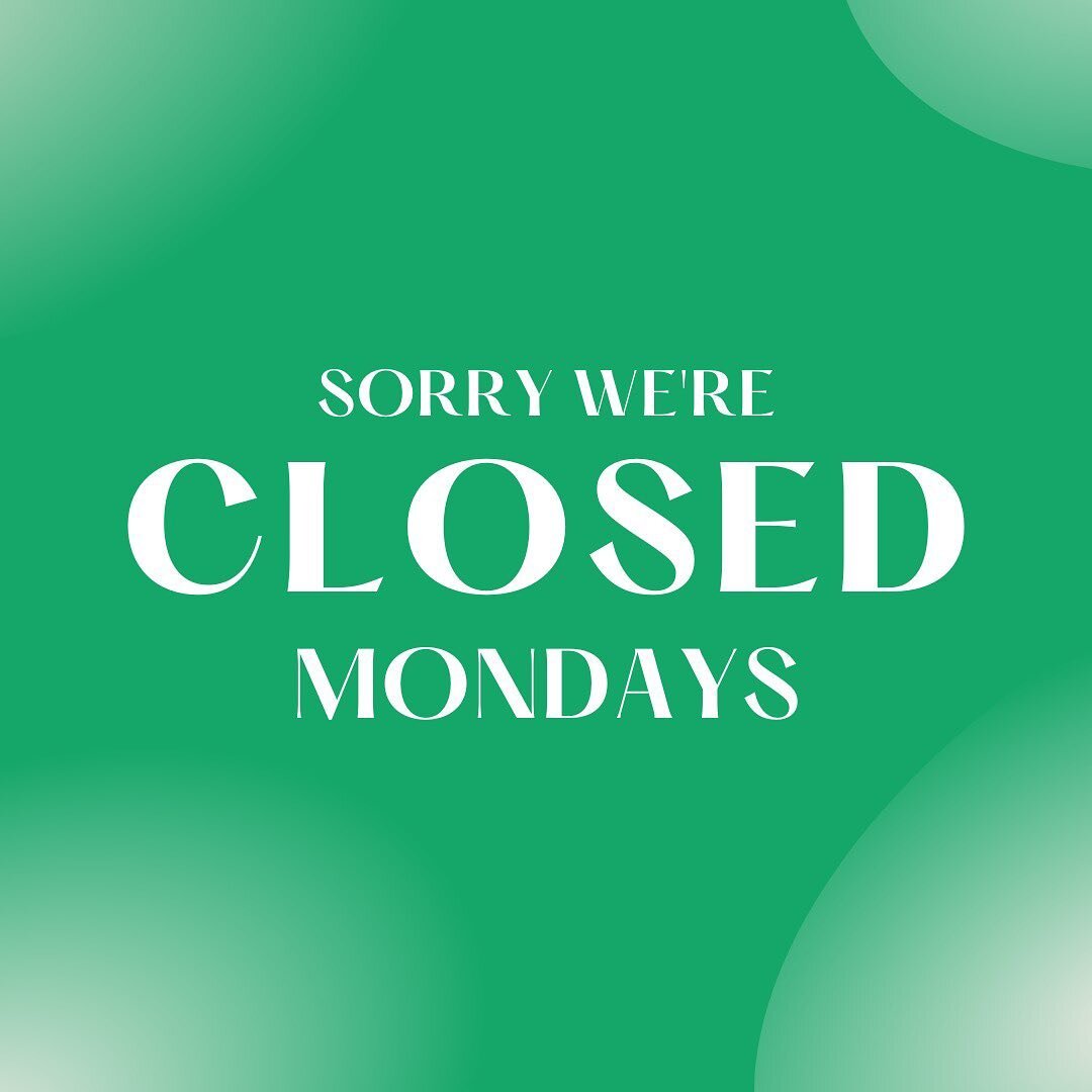 CHANGE TO OPENING HOURS 📣

For the remainder of 2022 we have decided to limit our opening times to Tuesday - Friday 9am-5pm and Saturdays 10am - 1pm.

We are a very small team here and closing the shopfront Mondays will give us a designated day to f
