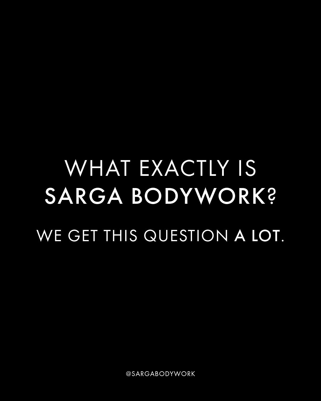 &ldquo;What is Sarga Bodywork?&rdquo; 
We get this question a lot. 👣

It&rsquo;s hard to describe until you&rsquo;ve felt it.

This type of work looks different, and it&rsquo;s supposed to feel different.

At its core, Sarga Bodywork is a barefoot m